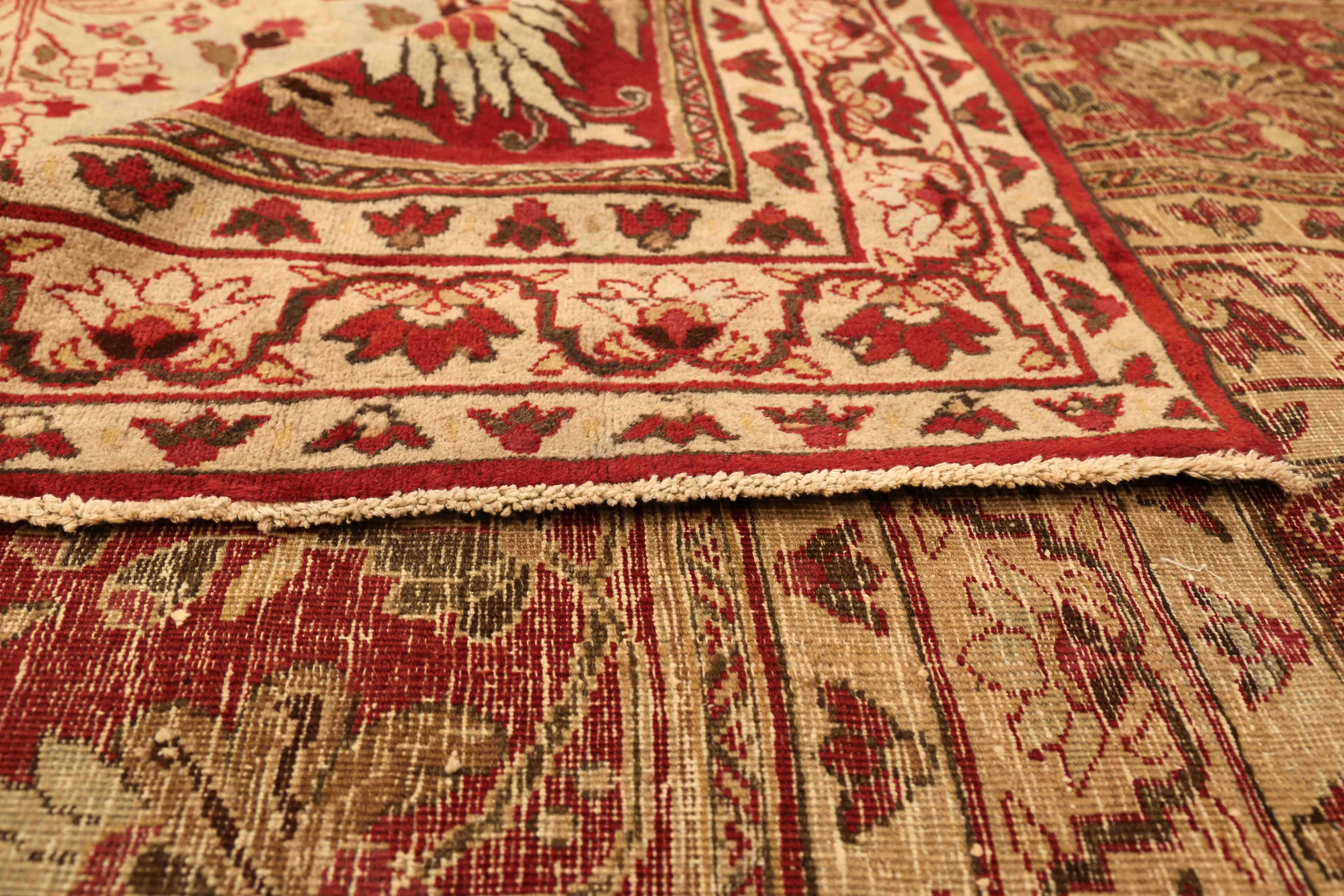 Thumbnail 6 for Antique Persian Mashad Traditional Rug 73878