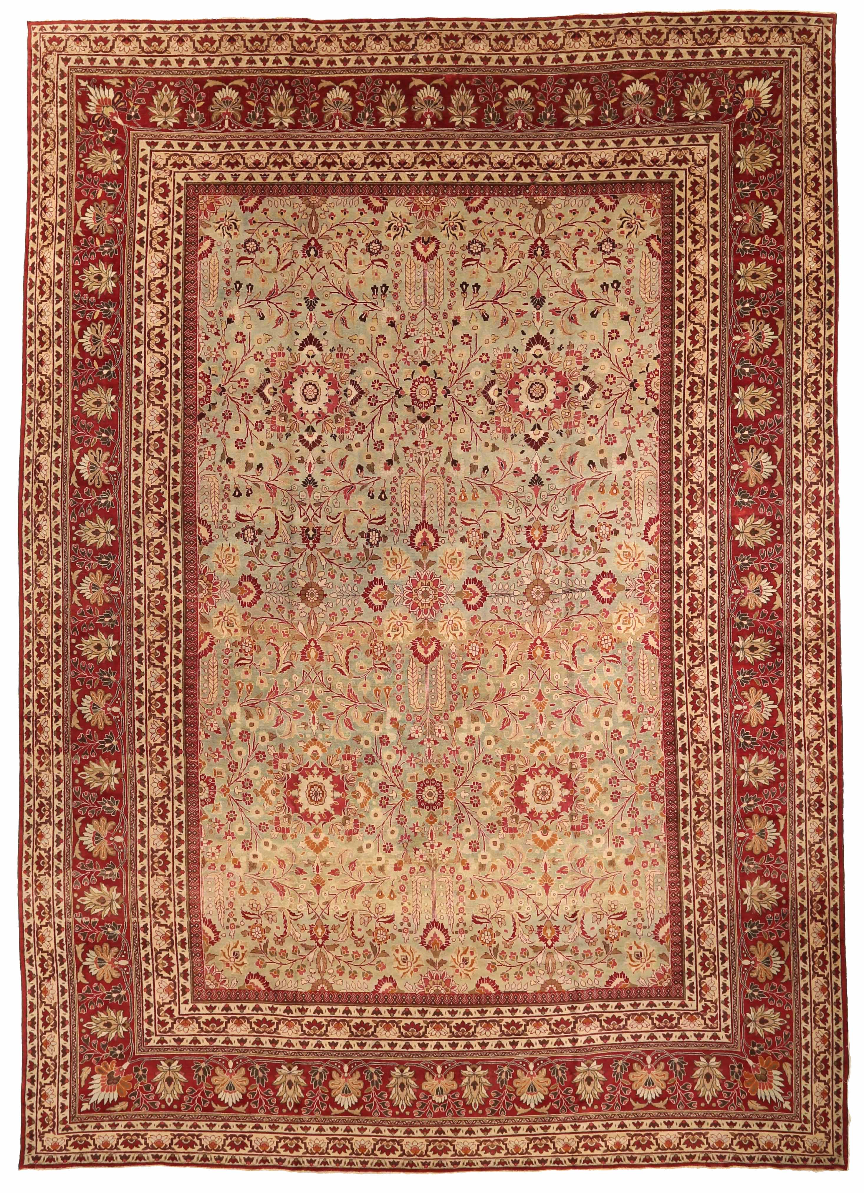 Thumbnail 3 for Antique Persian Mashad Traditional Rug 73878