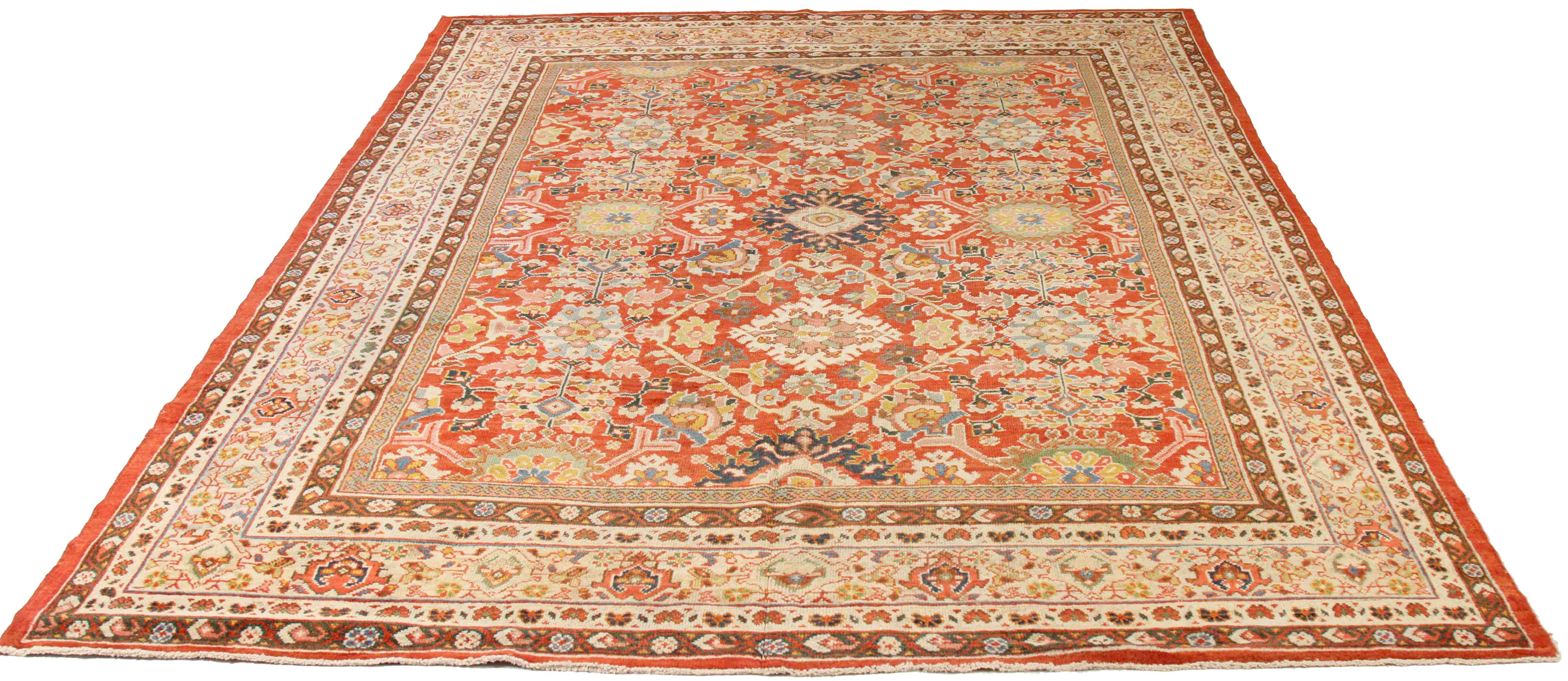 Thumbnail 5 for Antique Persian Sultanabad Traditional Rug 73931