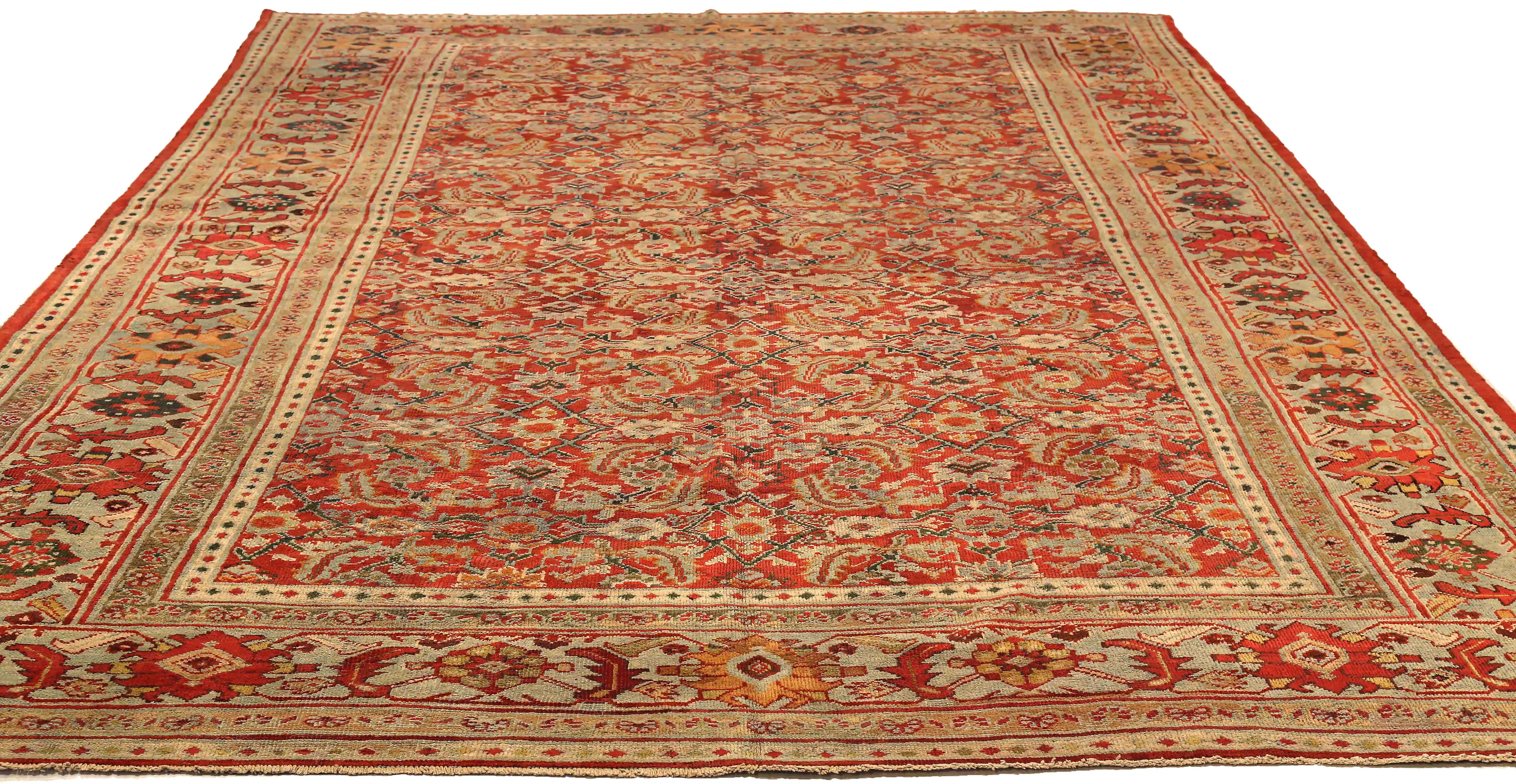 Thumbnail 3 for Antique Persian Sultanabad Traditional Rug 73932
