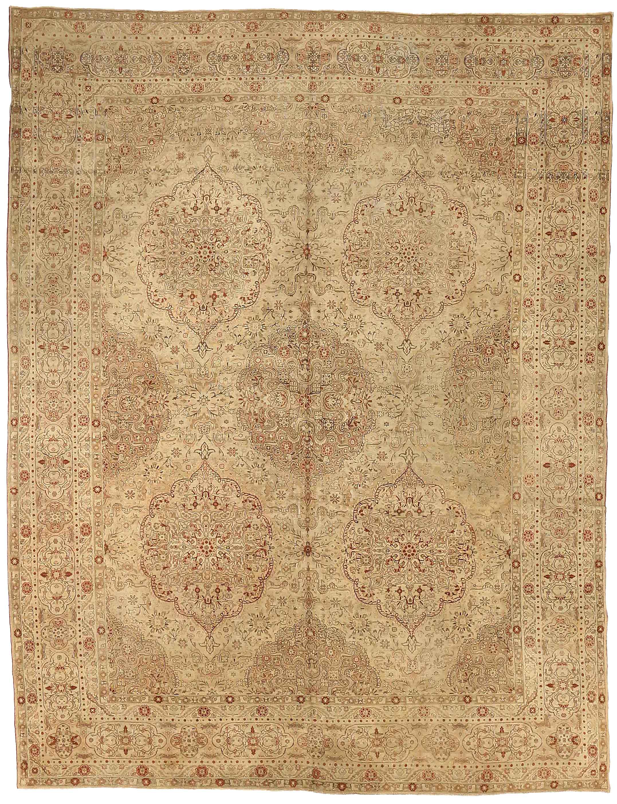 Thumbnail 3 for Antique Persian Kerman Traditional Rug 73921