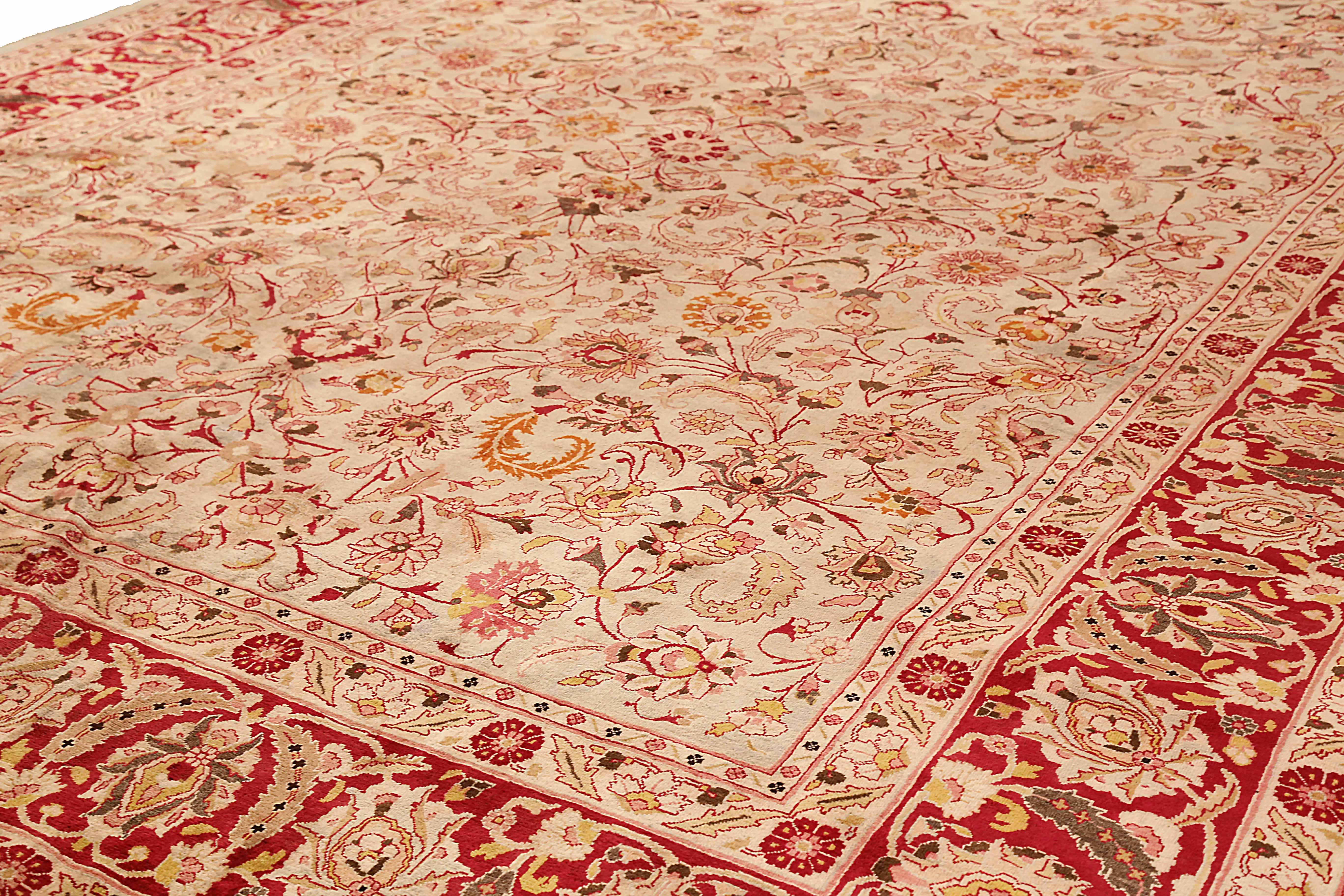 Thumbnail 5 for Antique Persian Mashad Traditional Rug 73909