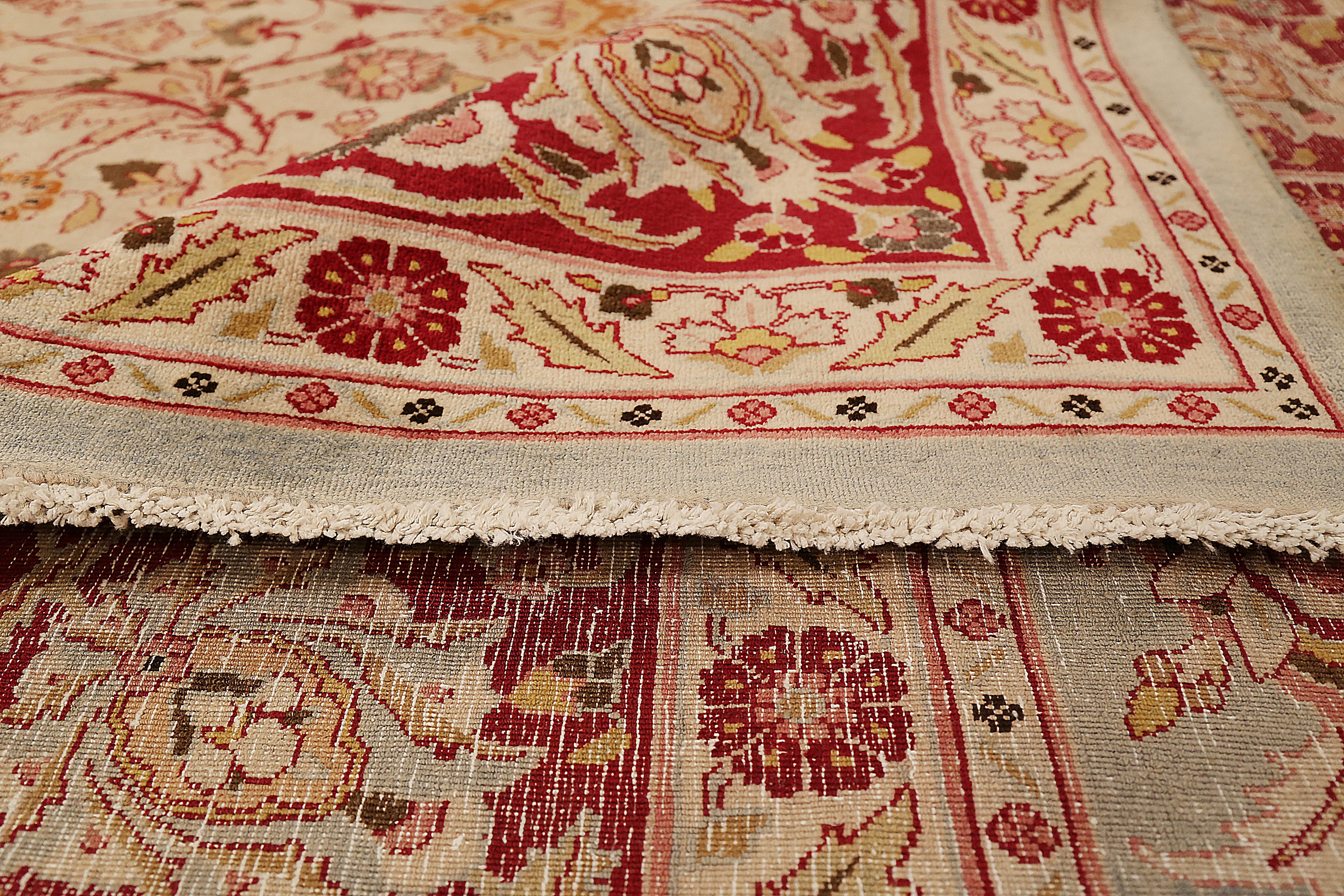 Thumbnail 2 for Antique Persian Mashad Traditional Rug 73909