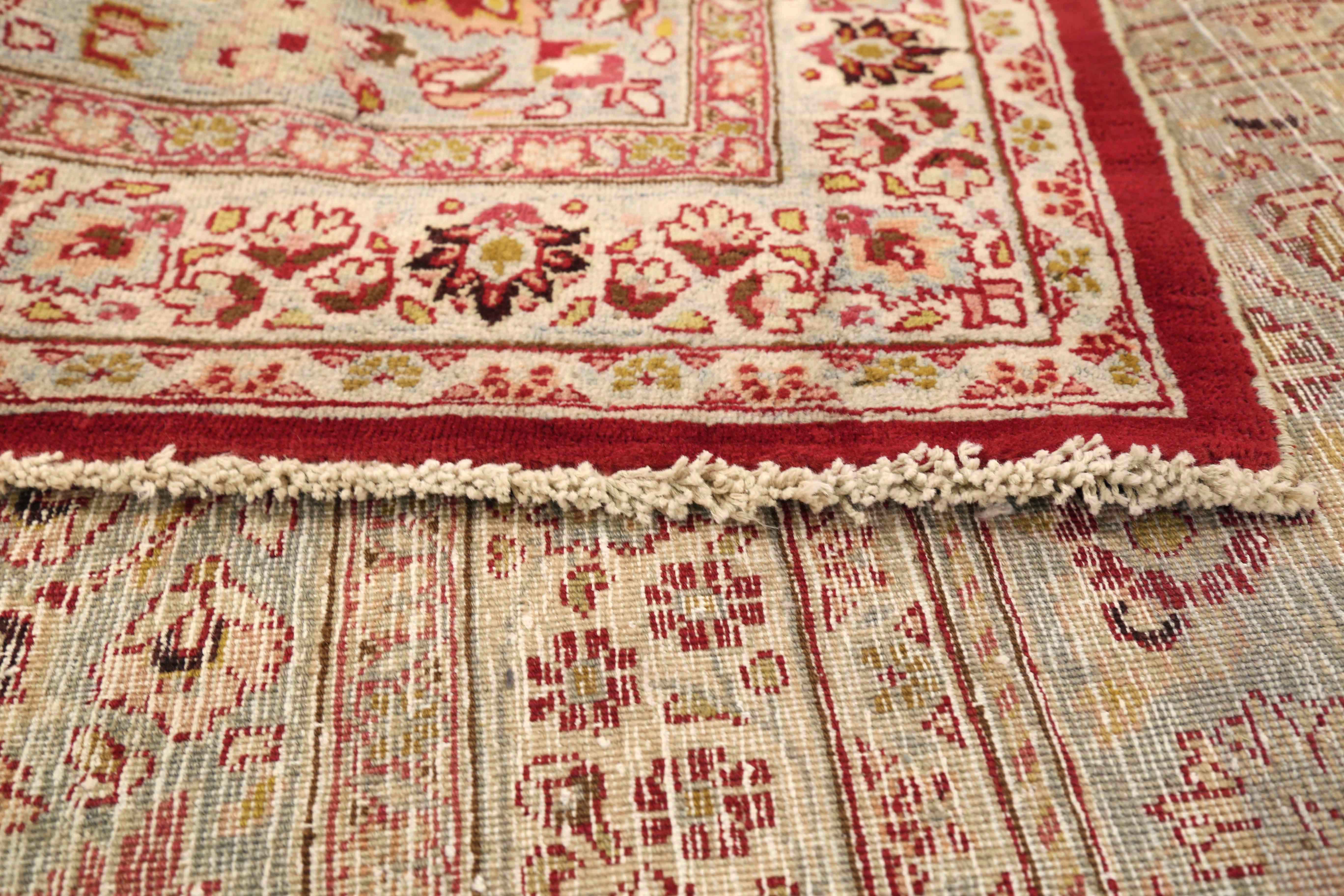 Thumbnail 5 for Antique Persian Mashad Traditional Rug 73910