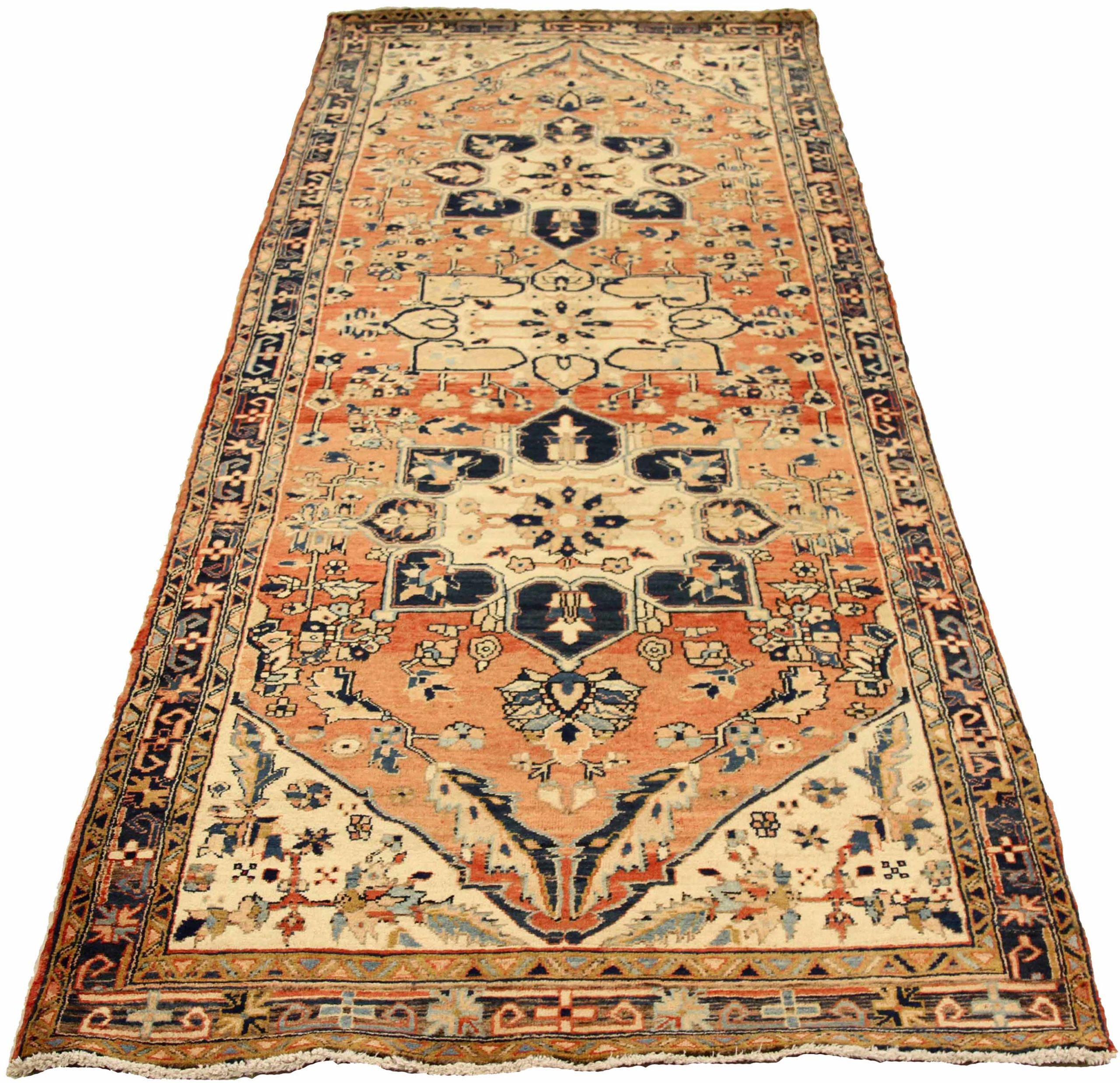 Thumbnail 3 for Antique Persian Heriz Traditional Rug 73911