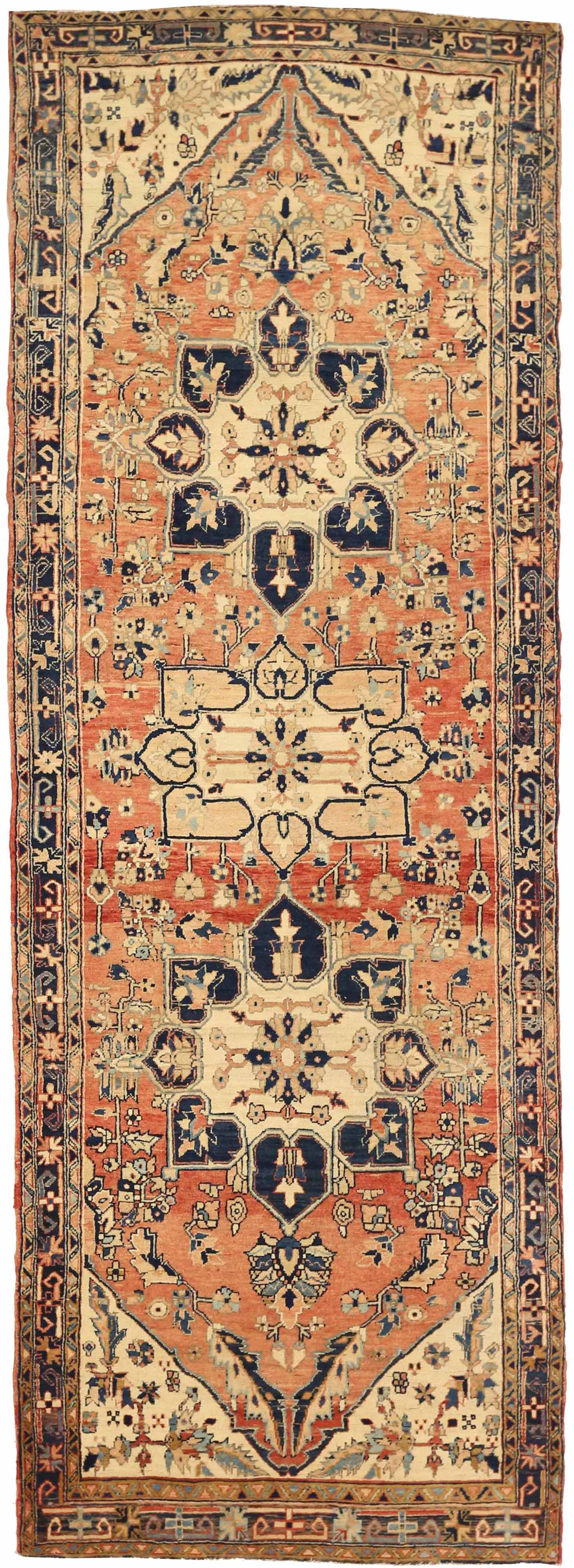 Thumbnail 5 for Antique Persian Heriz Traditional Rug 73911