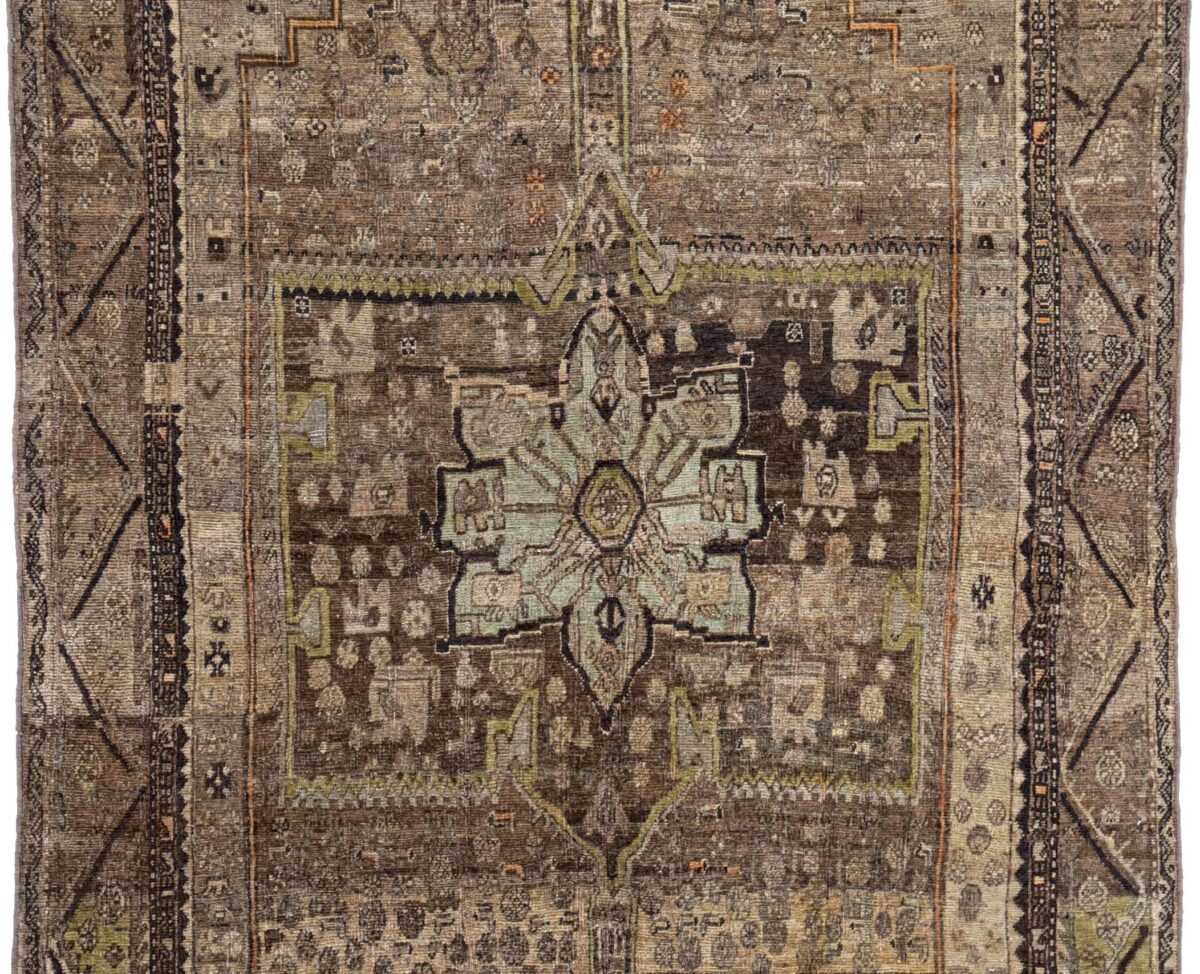 Thumbnail 14 for Antique Persian Bijar Transitional Rug 91466