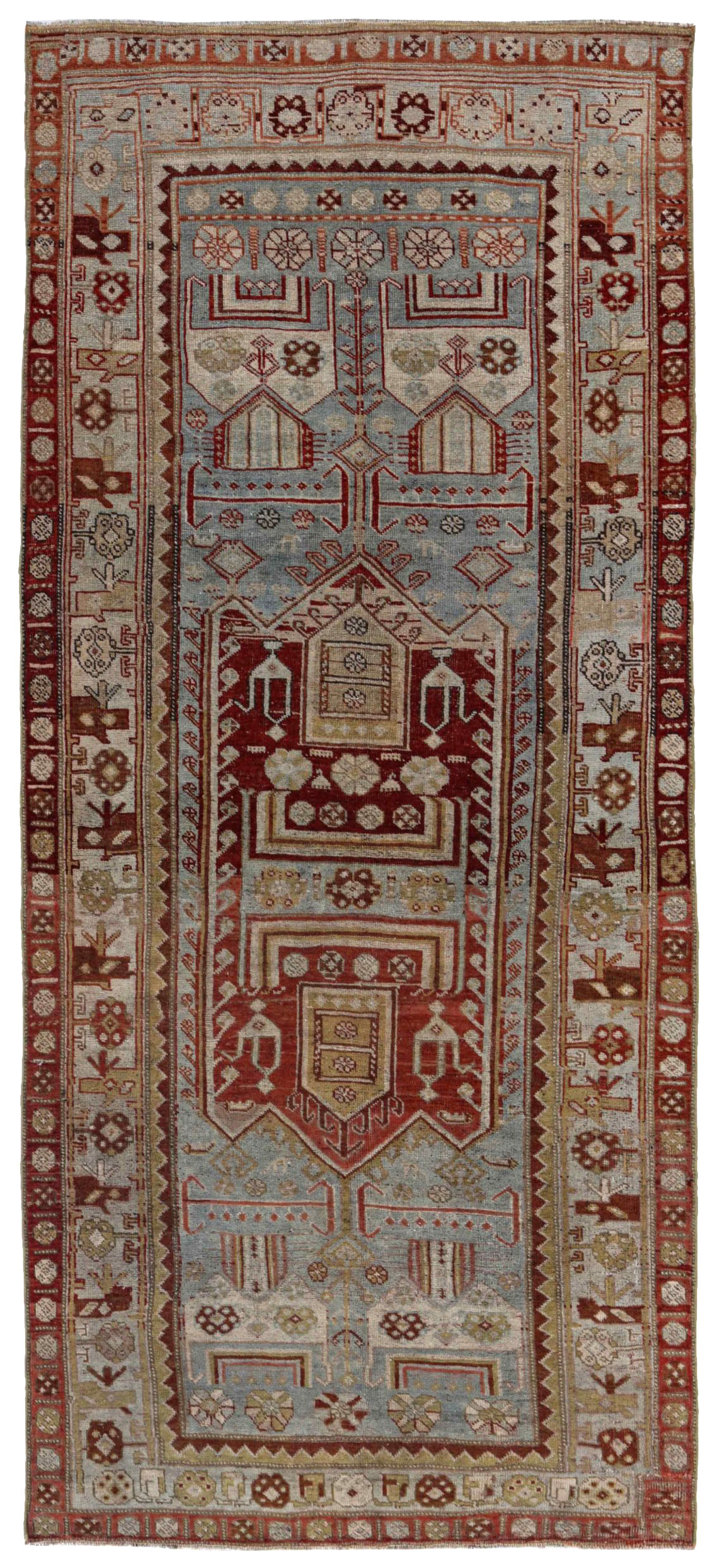 Thumbnail 5 for Antique Persian Bijar Transitional Rug 91460