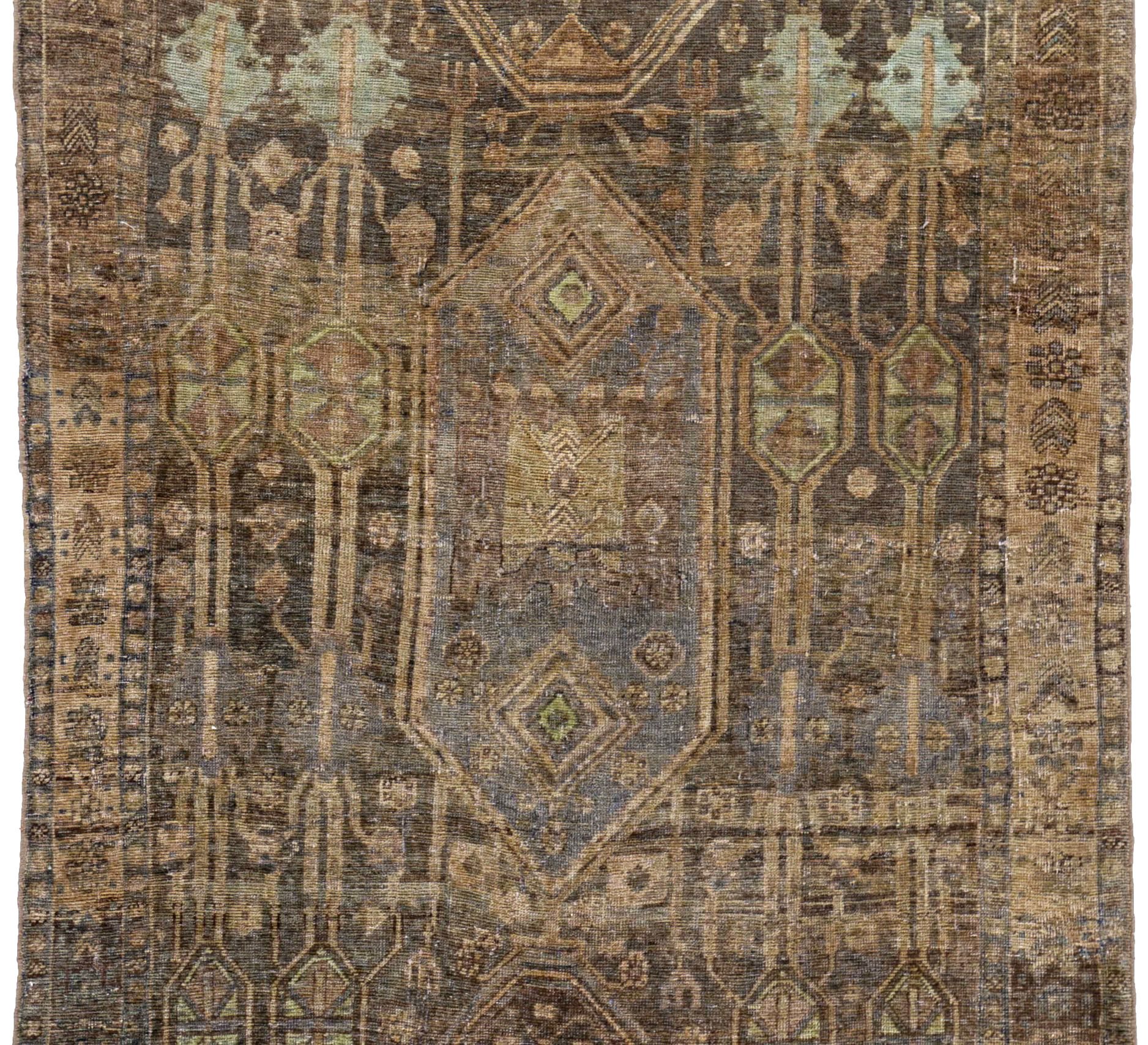 Thumbnail 8 for Antique Persian Bijar Transitional Rug 91452