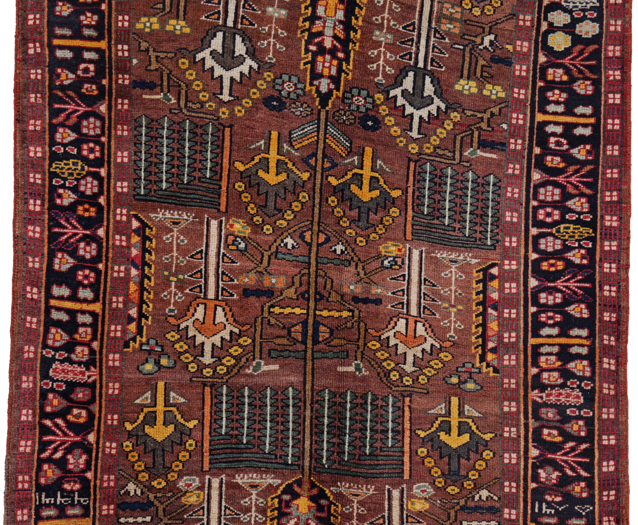 Thumbnail 2 for Antique Persian Bijar Transitional Rug 91437