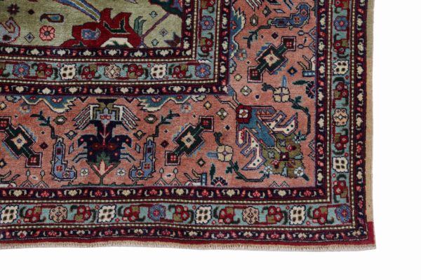Thumbnail 8 for Antique Persian Tabriz Traditional Rug 91566