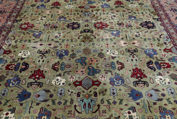 Thumbnail 3 for Antique Persian Tabriz Traditional Rug 91566