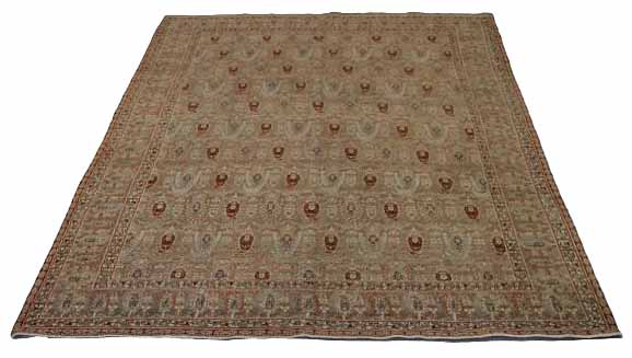 Thumbnail 7 for Antique Persian Tabriz Traditional Rug 91752