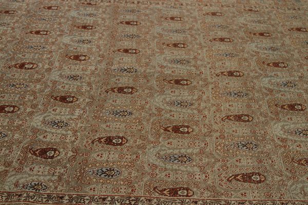 Thumbnail 4 for Antique Persian Tabriz Traditional Rug 91752