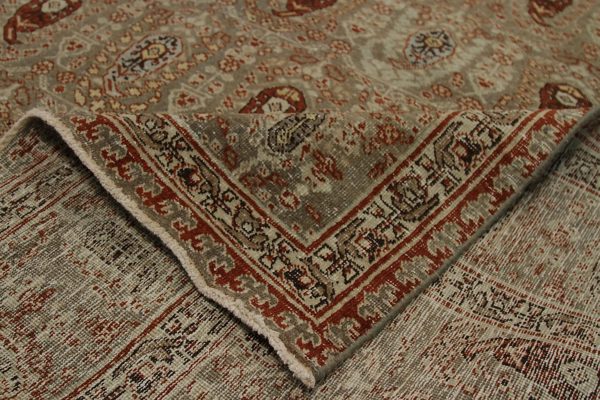 Thumbnail 3 for Antique Persian Tabriz Traditional Rug 91752