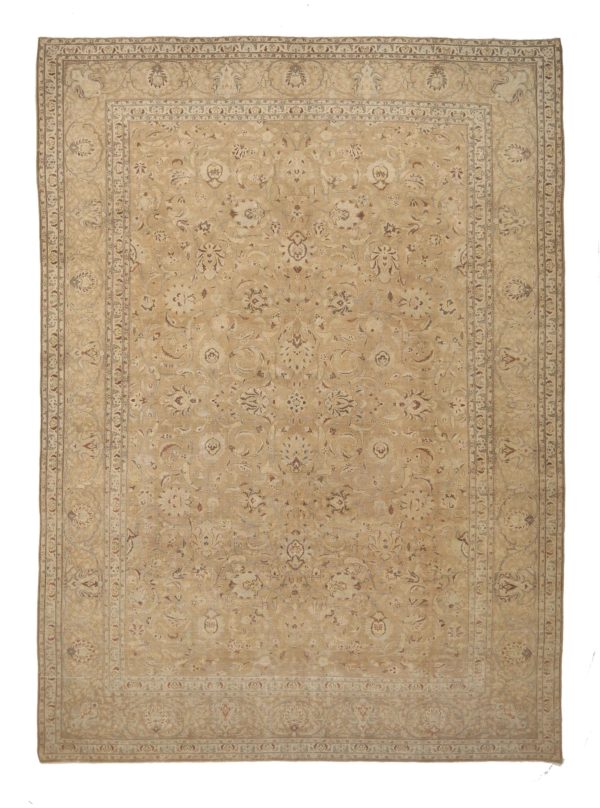 Thumbnail 2 for Antique Persian Tabriz Traditional Rug 91753