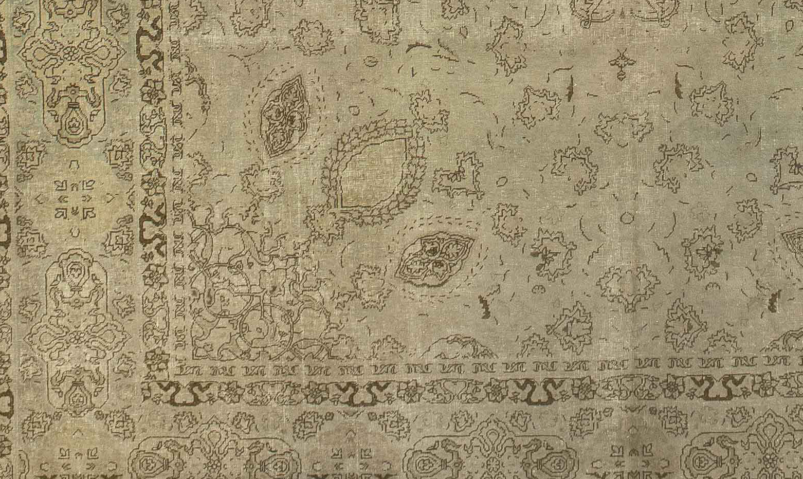 Thumbnail 8 for Antique Persian Tabriz Transitional Rug 15446