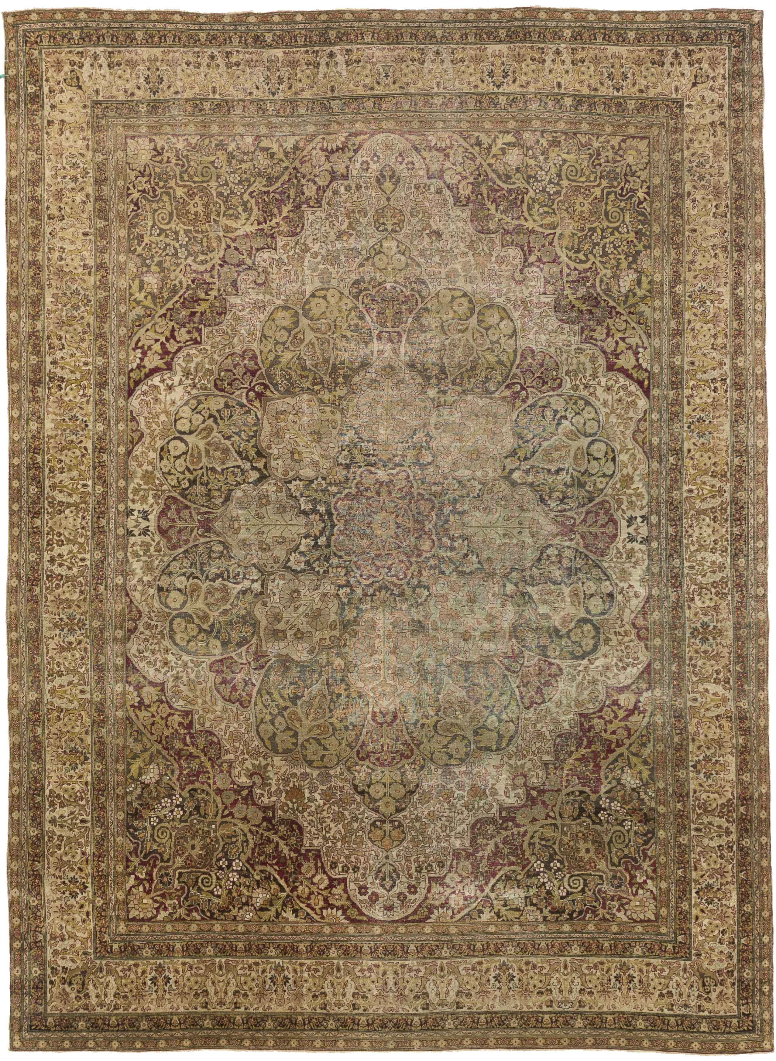 Thumbnail 7 for Antique Persian Transitional Rug 15447