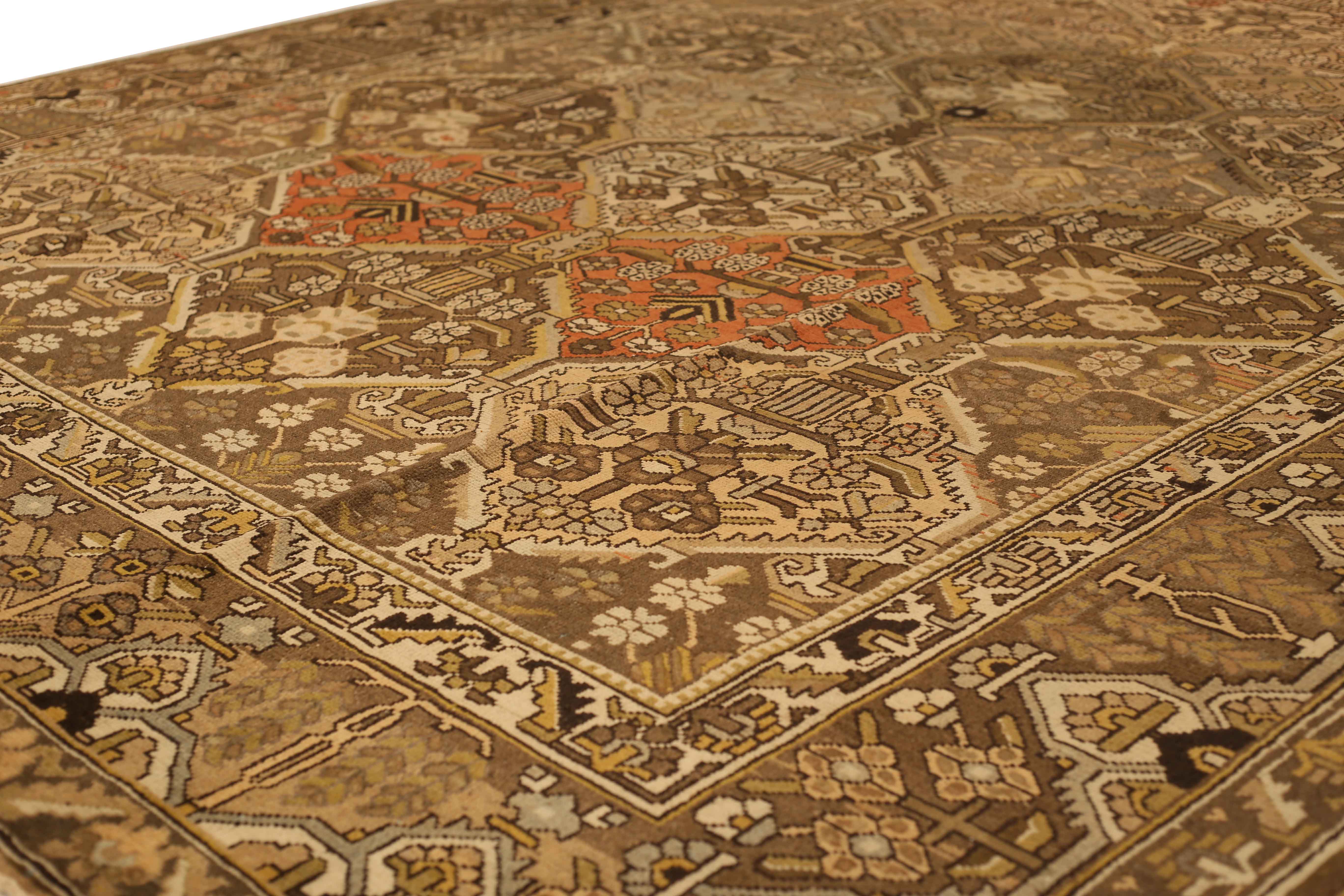 Thumbnail 11 for Antique Persian Bakhtiar Transitional Rug 15460