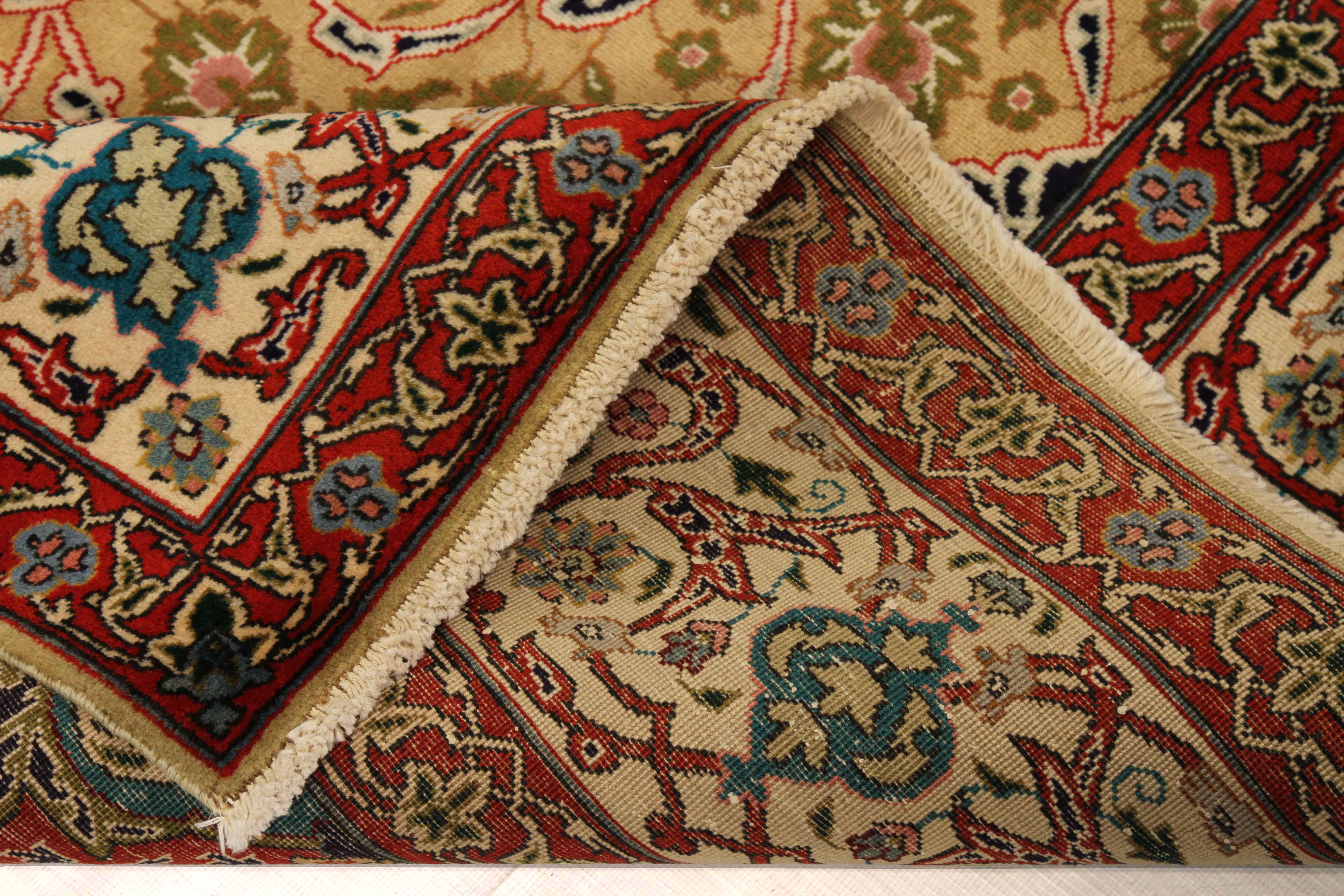 Thumbnail 14 for Antique Persian Tabriz Traditional Rug 15517