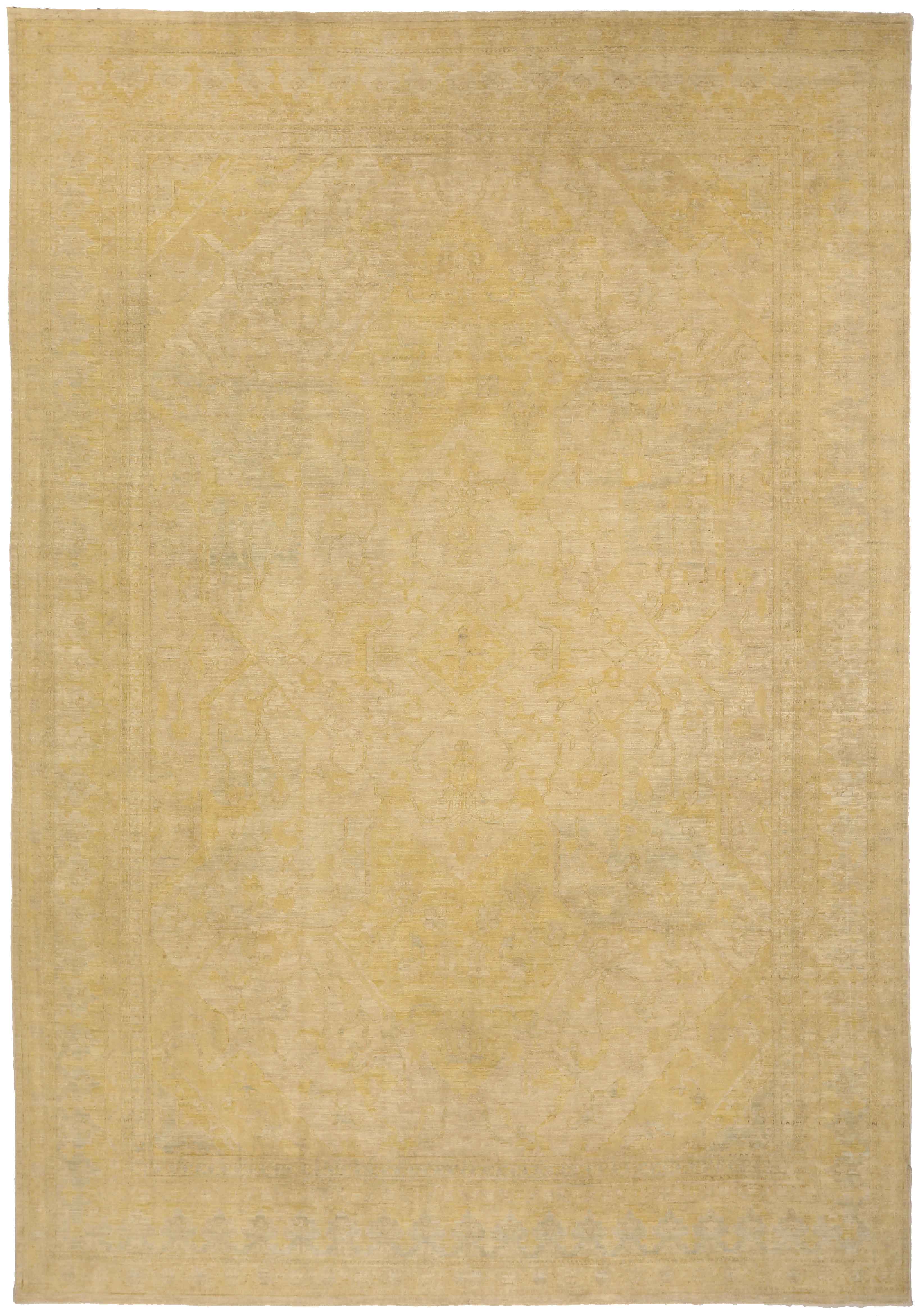 Thumbnail 15 for Afghanistan Tabriz Transitional Rug 15561