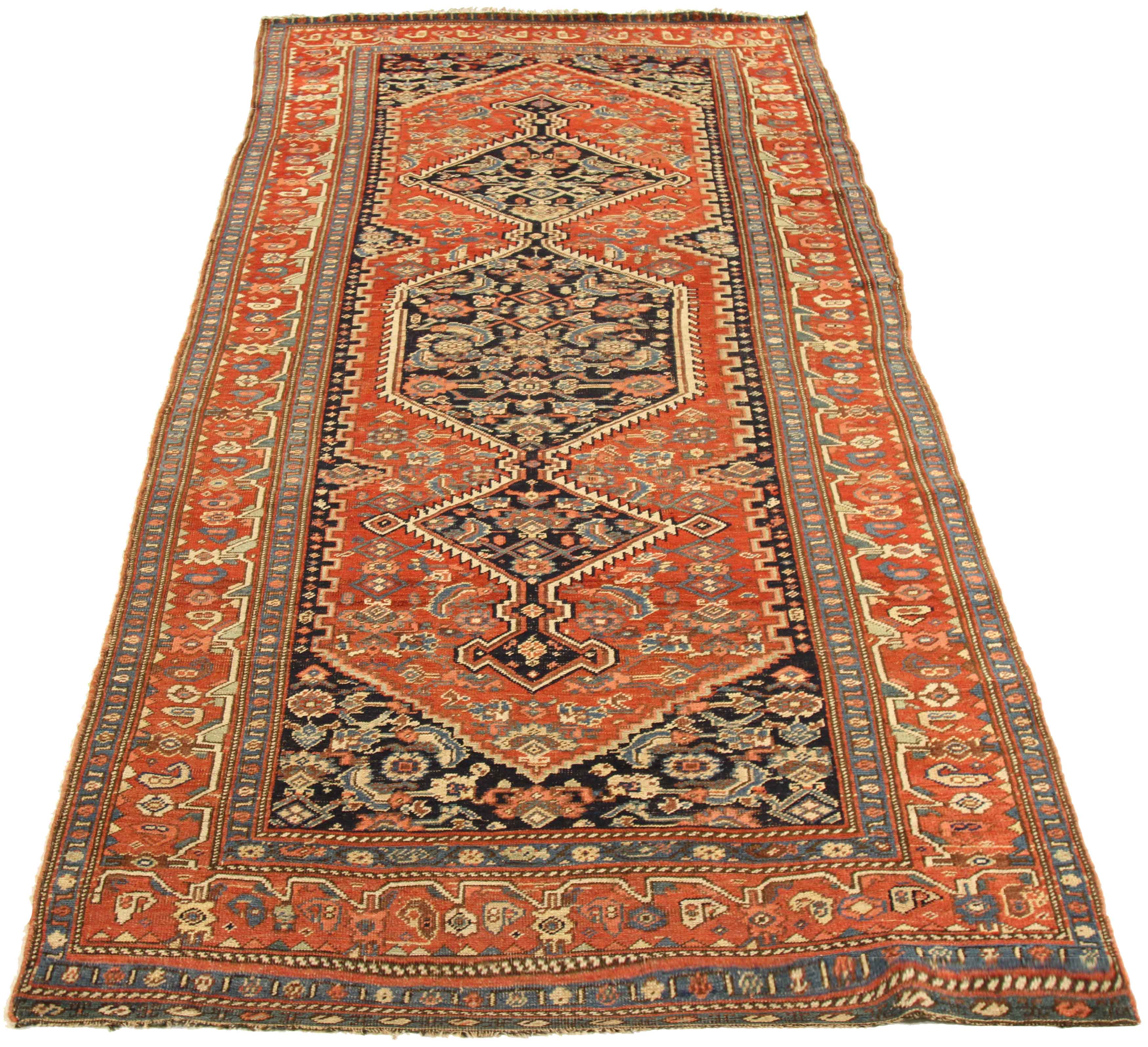 Thumbnail 11 for Antique Persian Bijar Traditional Rug 15674