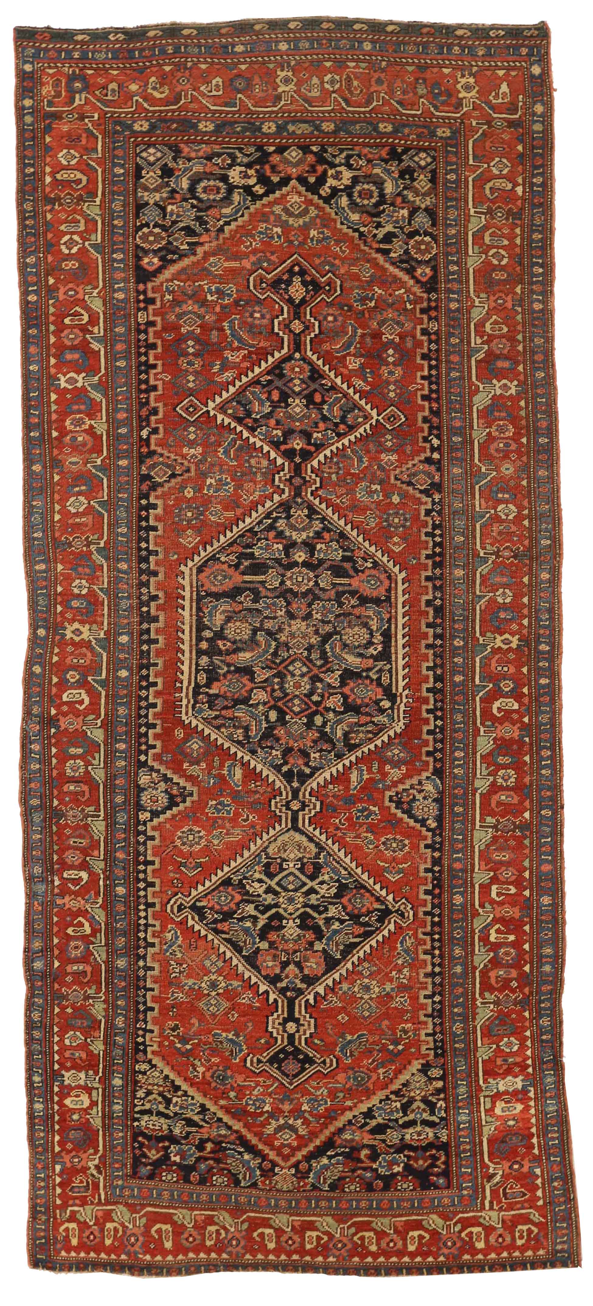 Thumbnail 12 for Antique Persian Bijar Traditional Rug 15674