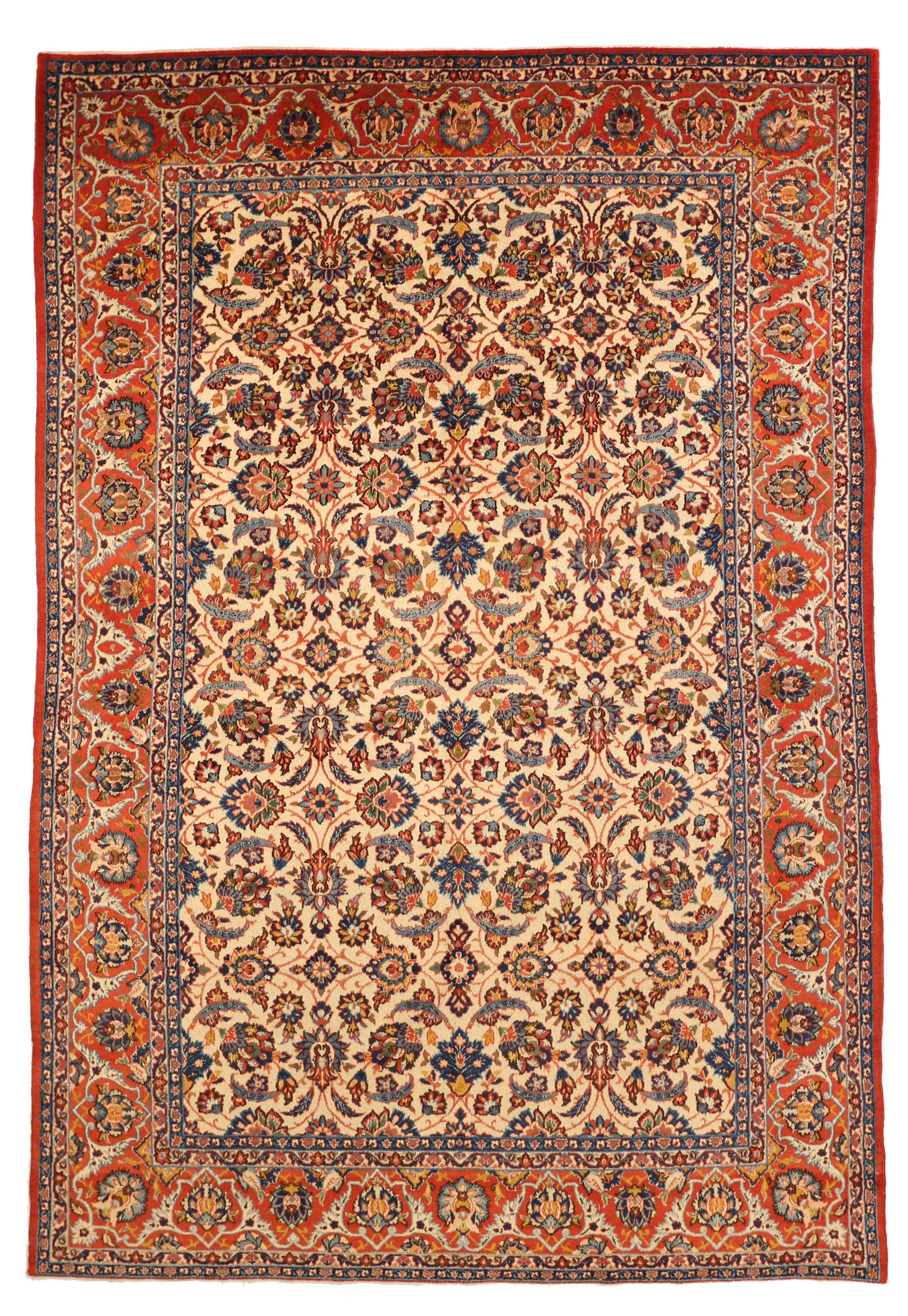 Thumbnail 3 for Antique Persian Isfahan Traditional Rug 15798