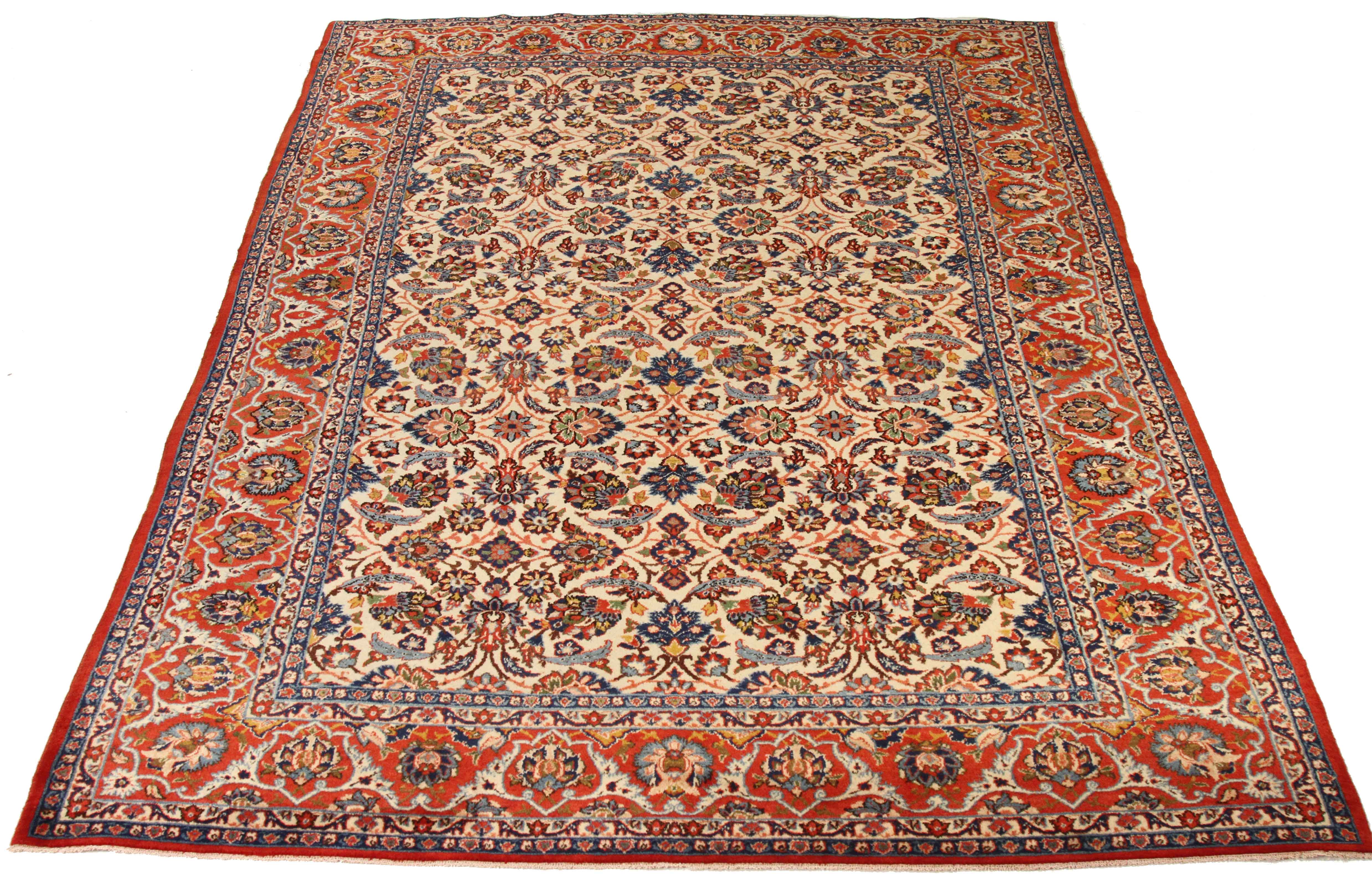 Thumbnail 6 for Antique Persian Isfahan Traditional Rug 15798