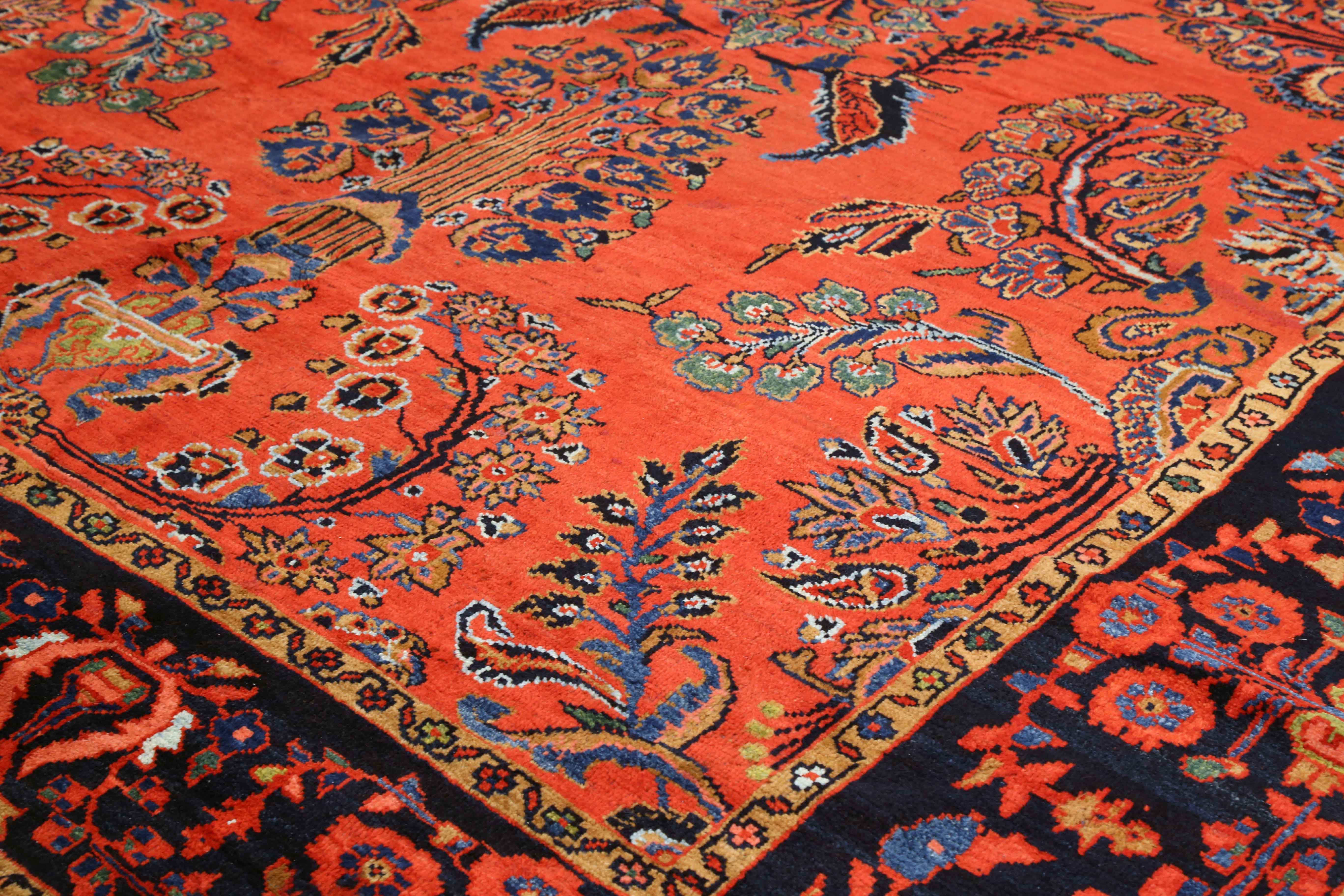 Thumbnail 2 for Antique Persian Mahal Traditional Rug 73933