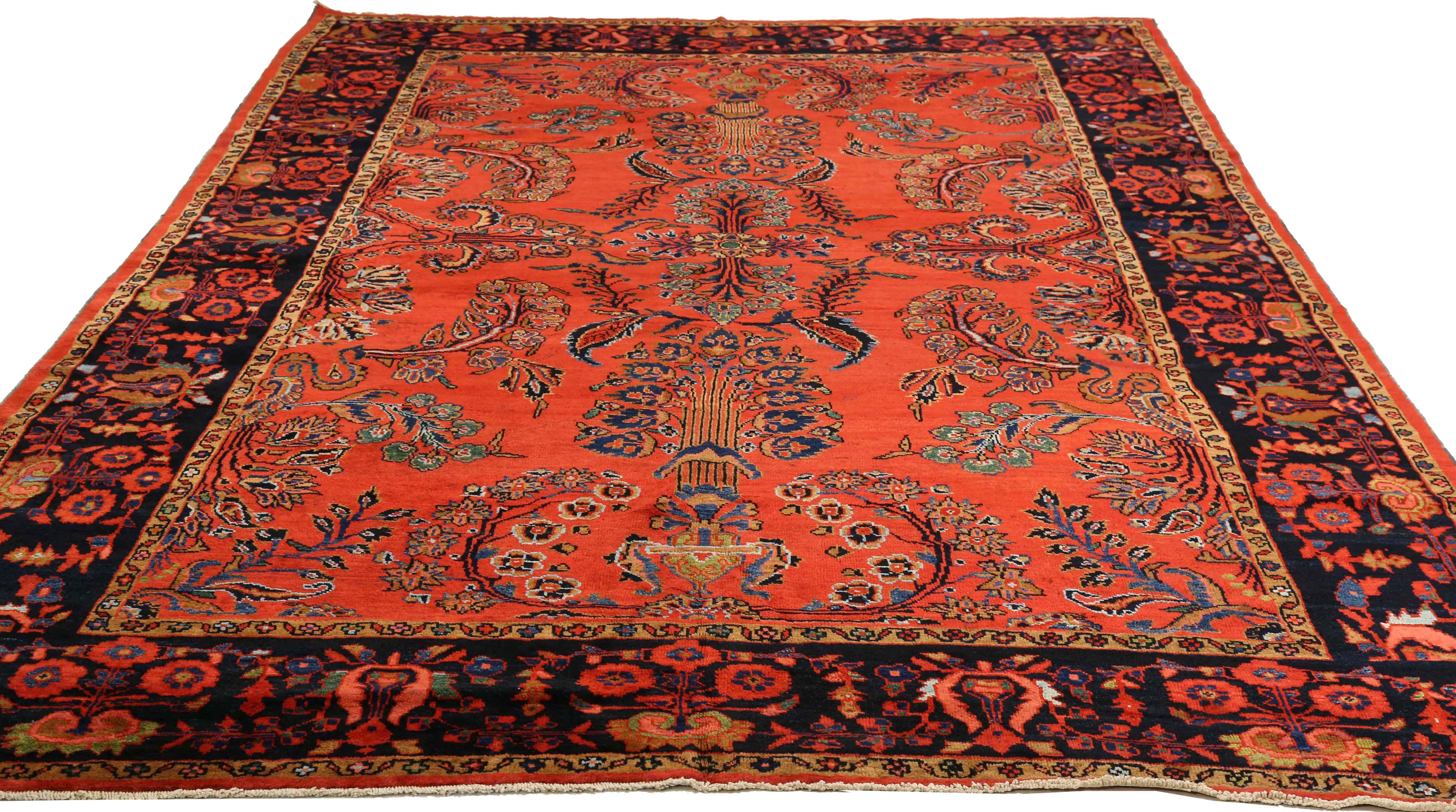 Thumbnail 3 for Antique Persian Mahal Traditional Rug 73933