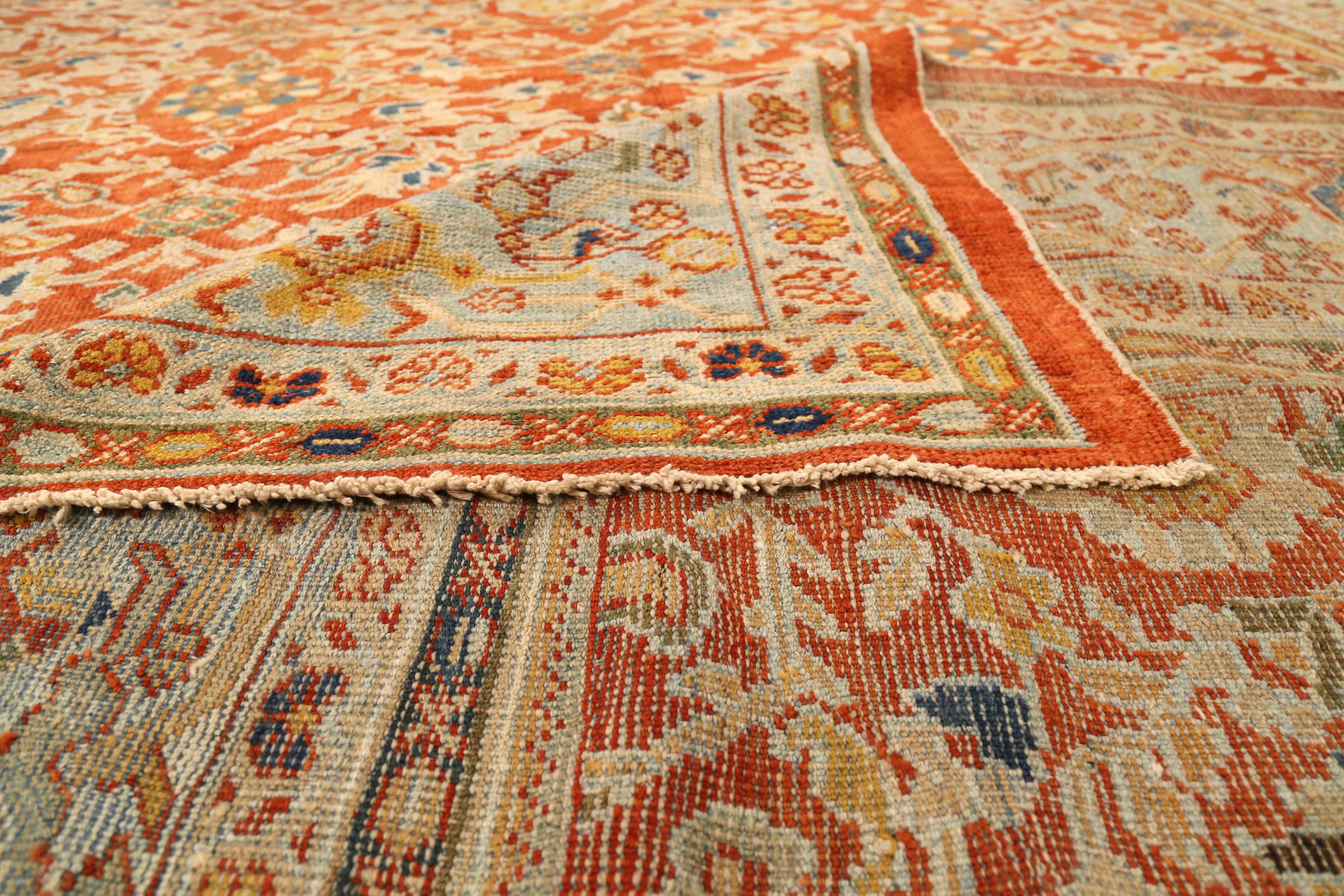 Thumbnail 6 for Antique Persian Sultanabad Traditional Rug 73934