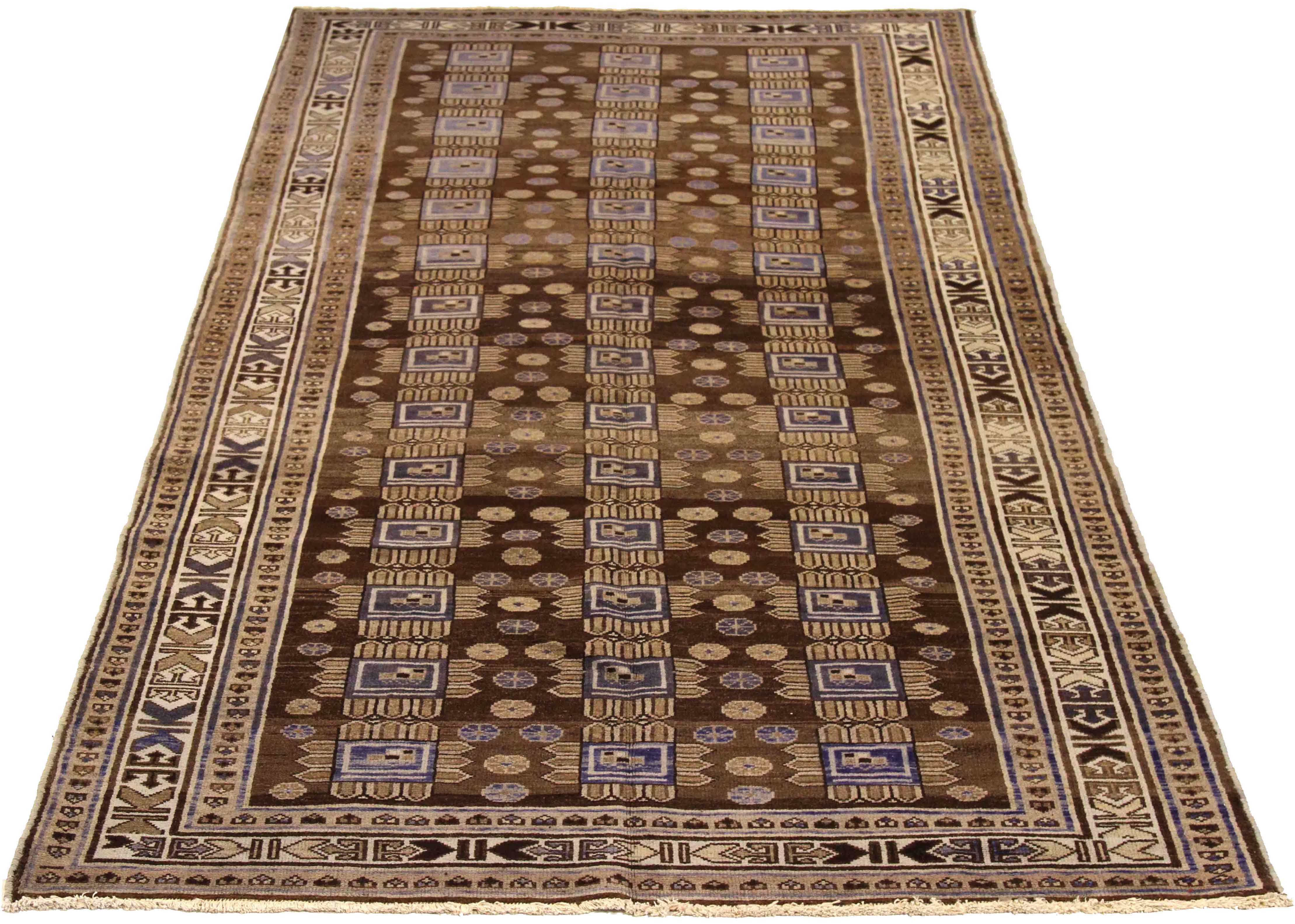 Thumbnail 4 for Antique Persian Varamin Traditional Rug 73939