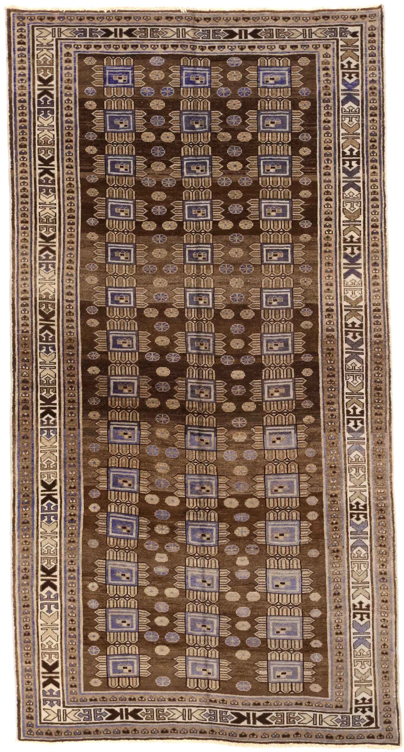 Thumbnail 3 for Antique Persian Varamin Traditional Rug 73939