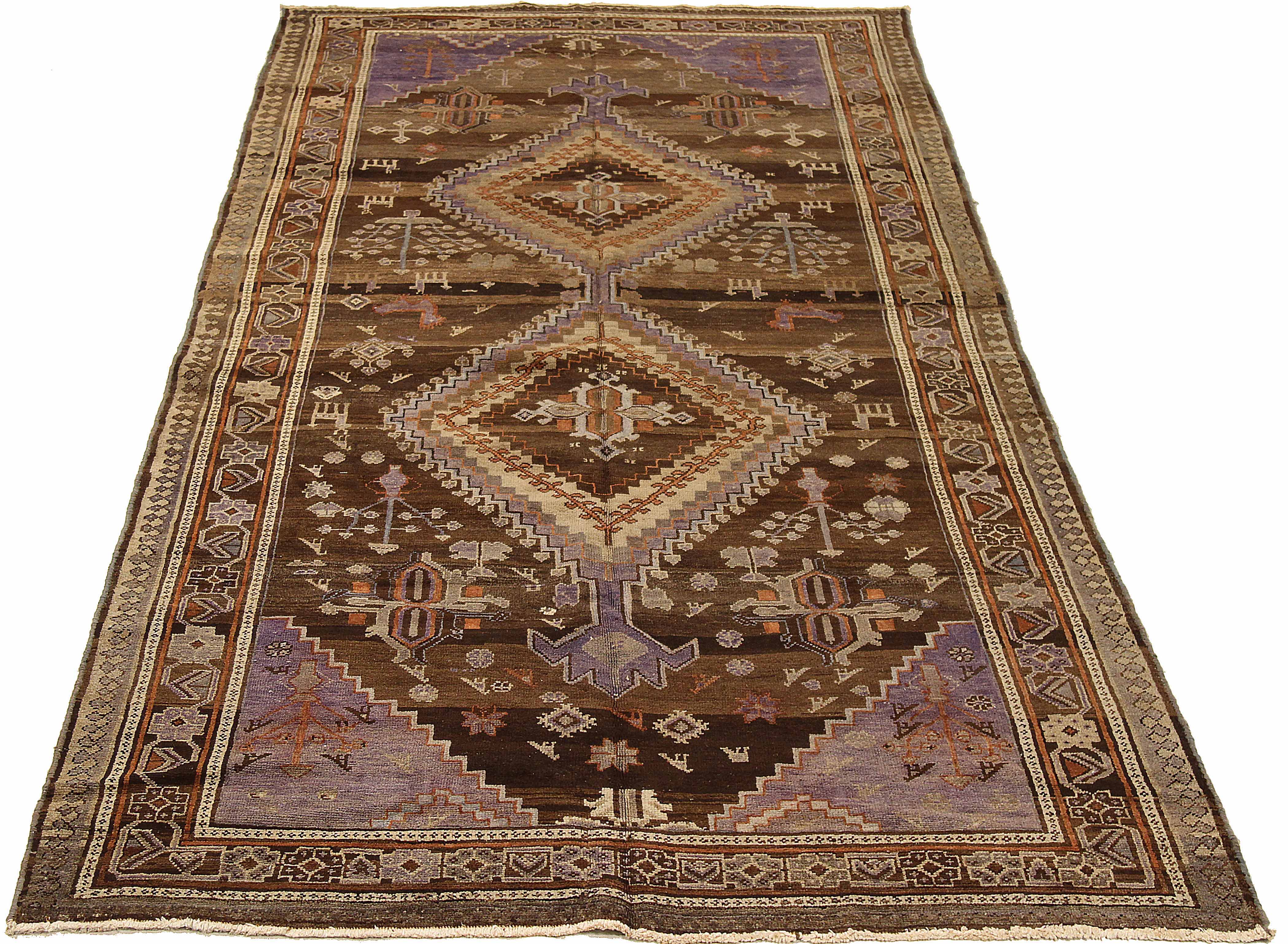 Thumbnail 4 for Antique Persian Varamin Transitional Rug 73994