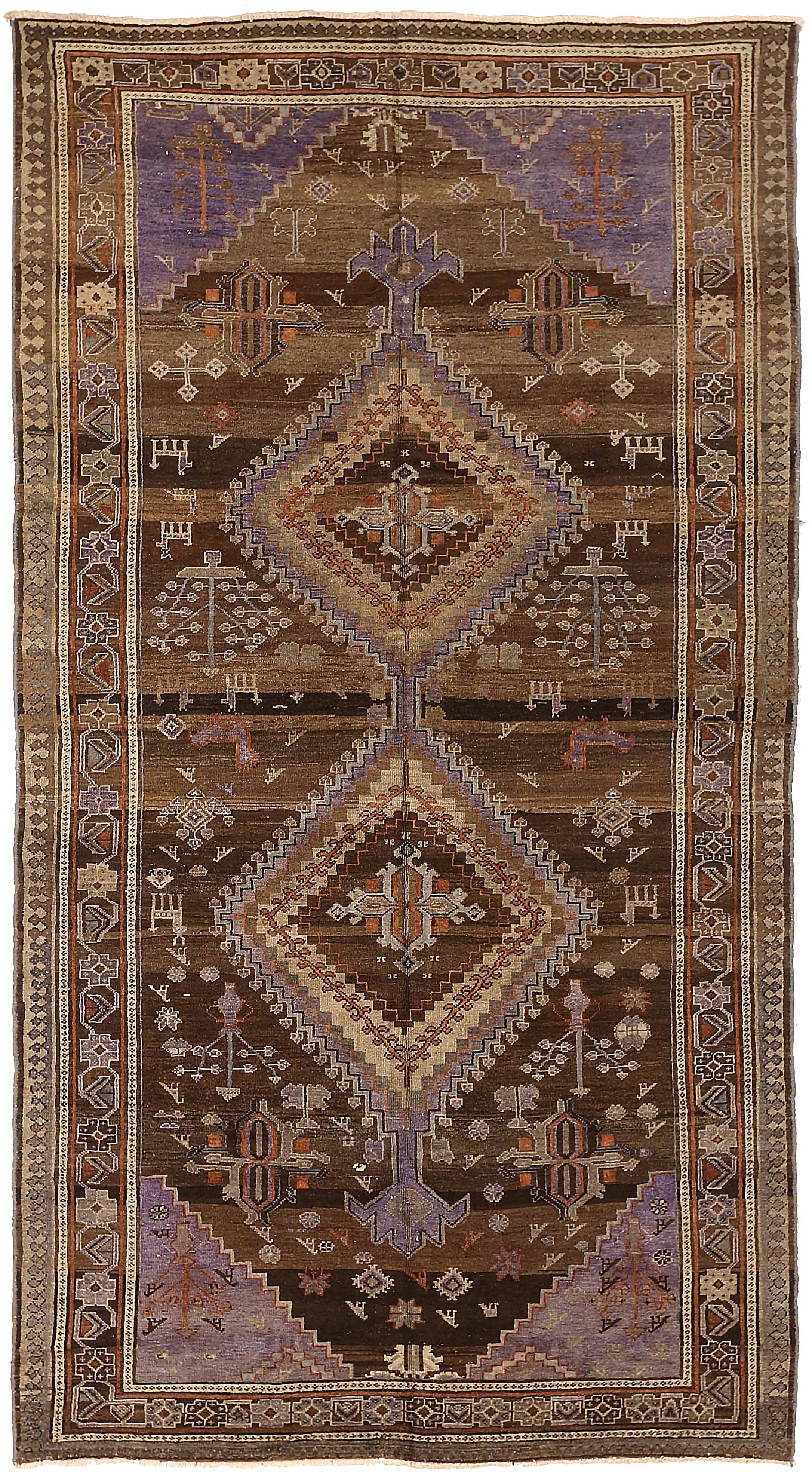 Thumbnail 5 for Antique Persian Varamin Transitional Rug 73994