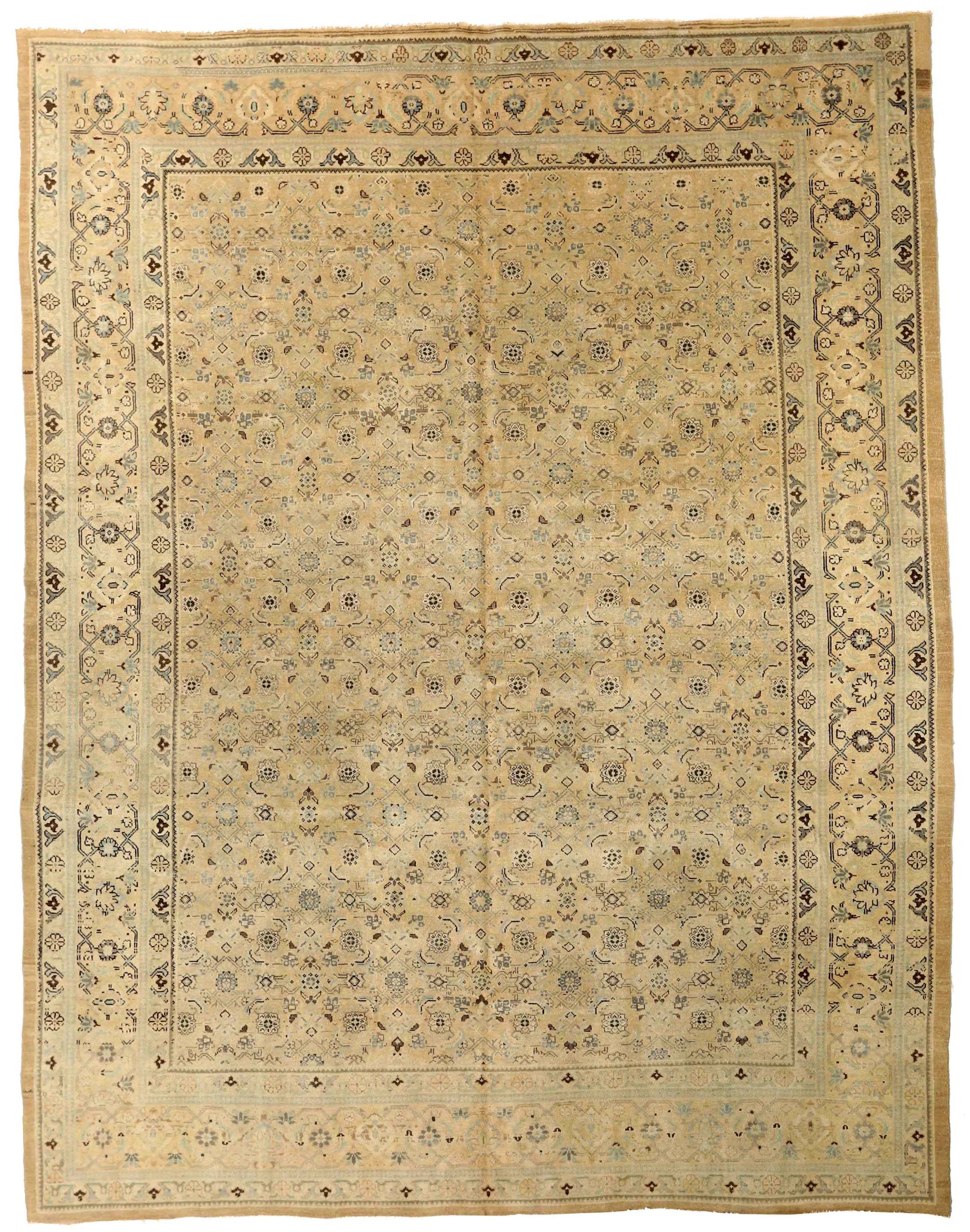 Thumbnail 3 for Antique Persian Mahal Transitional Rug 73990