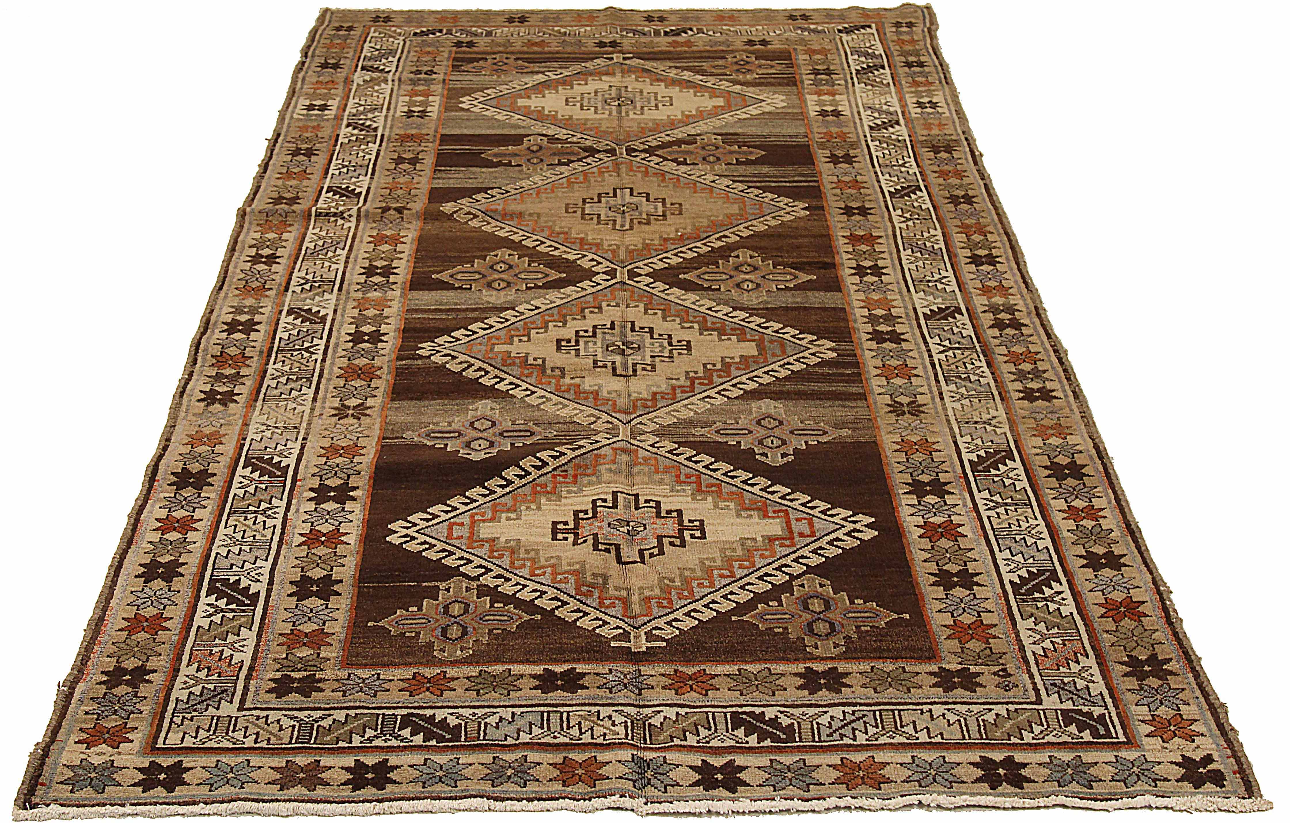 Thumbnail 5 for Antique Persian Varamin Transitional Rug 73992