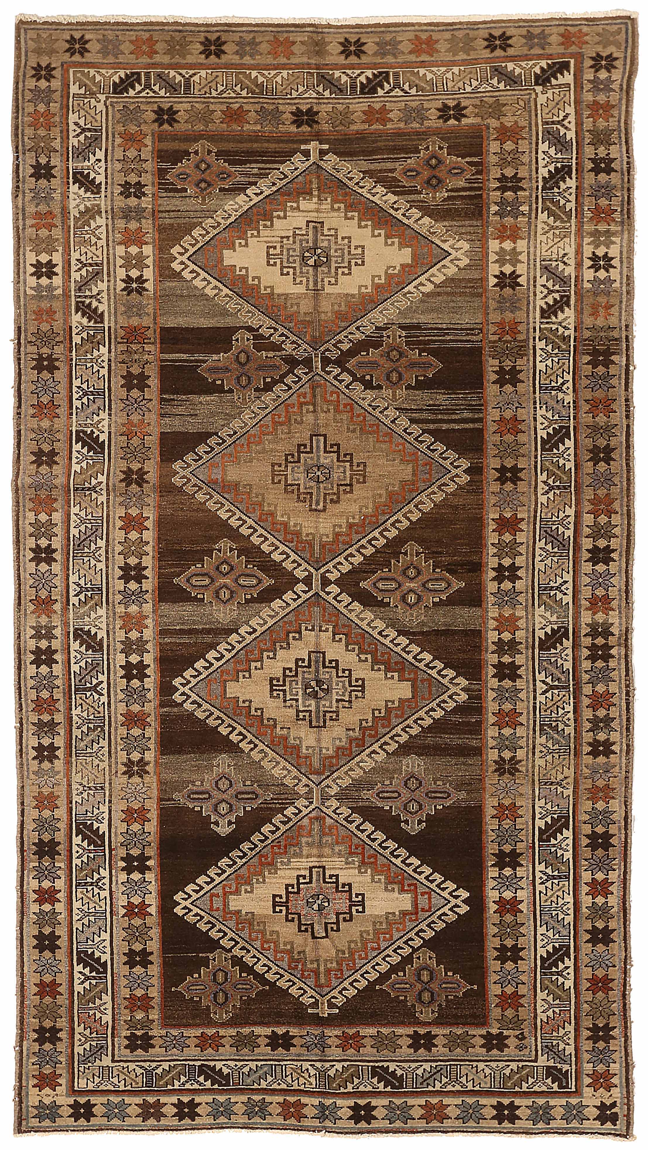 Thumbnail 4 for Antique Persian Varamin Transitional Rug 73992