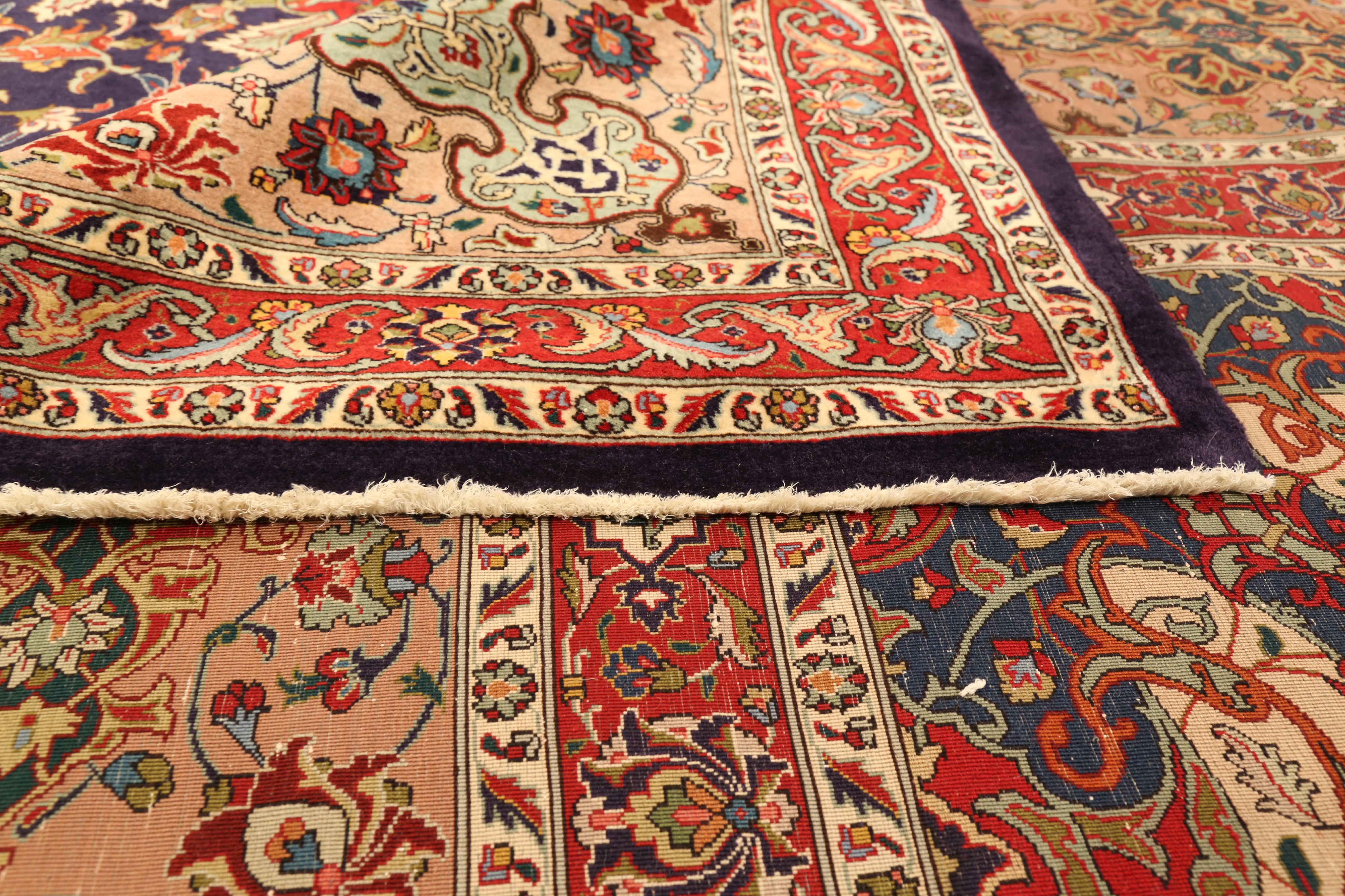 Thumbnail 5 for Antique Persian Tabriz Traditional Rug 73975