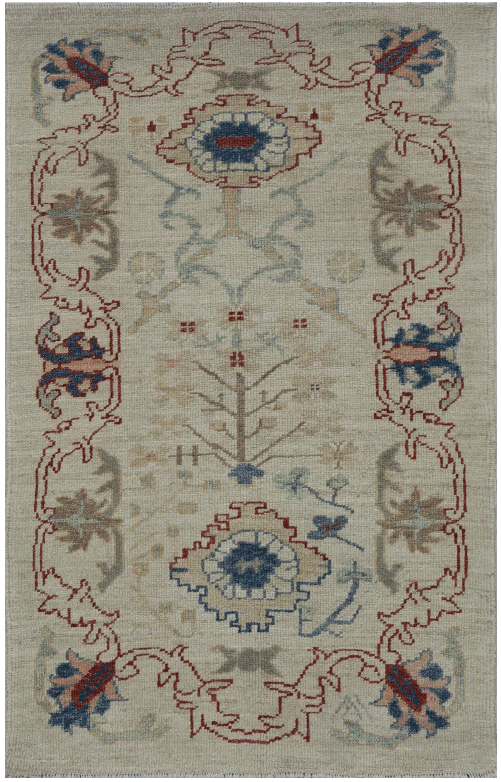 Thumbnail 10 for Turkey Oushak Tribal Rug 88359