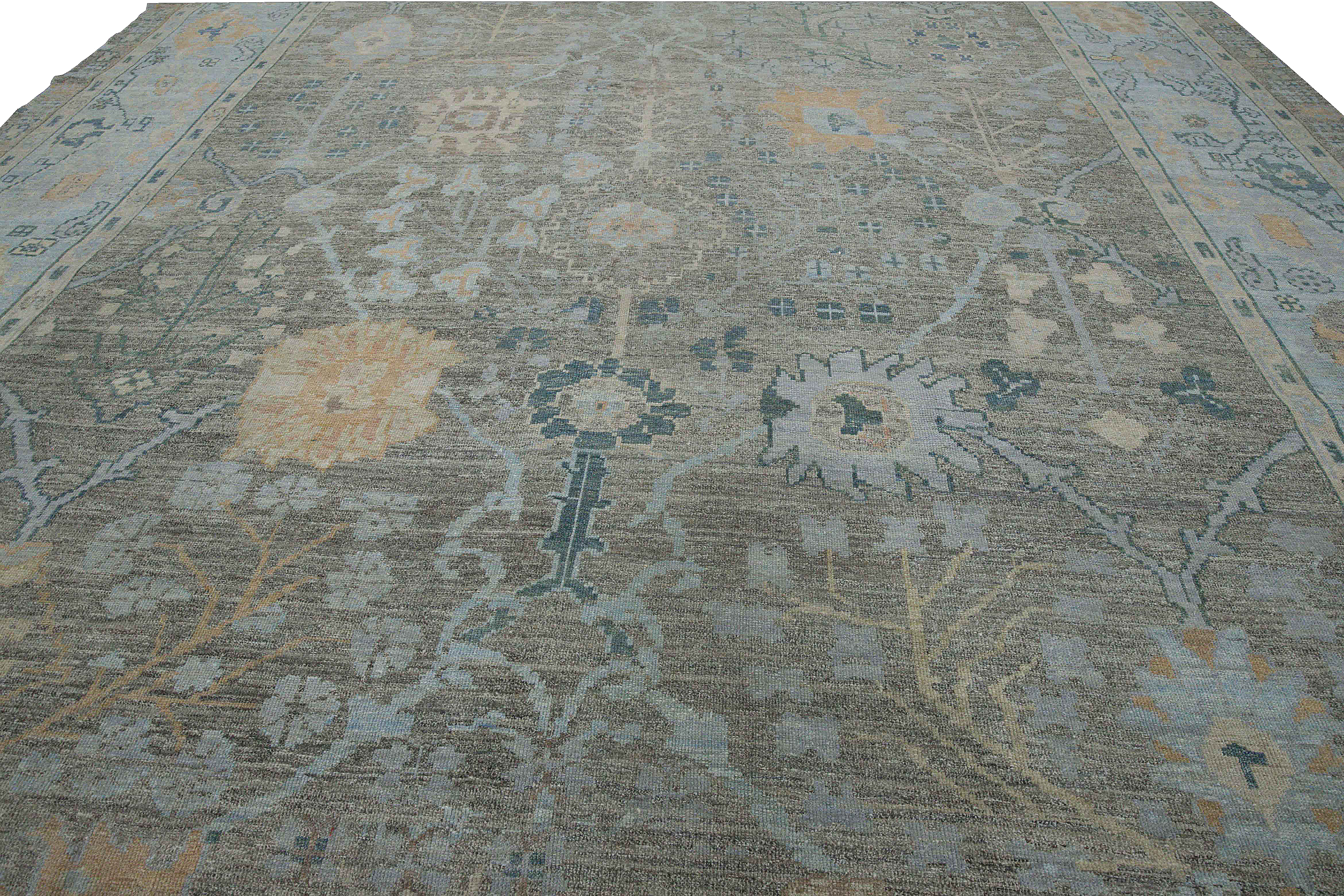 Thumbnail 2 for Turkey Oushak Tribal Rug 88380