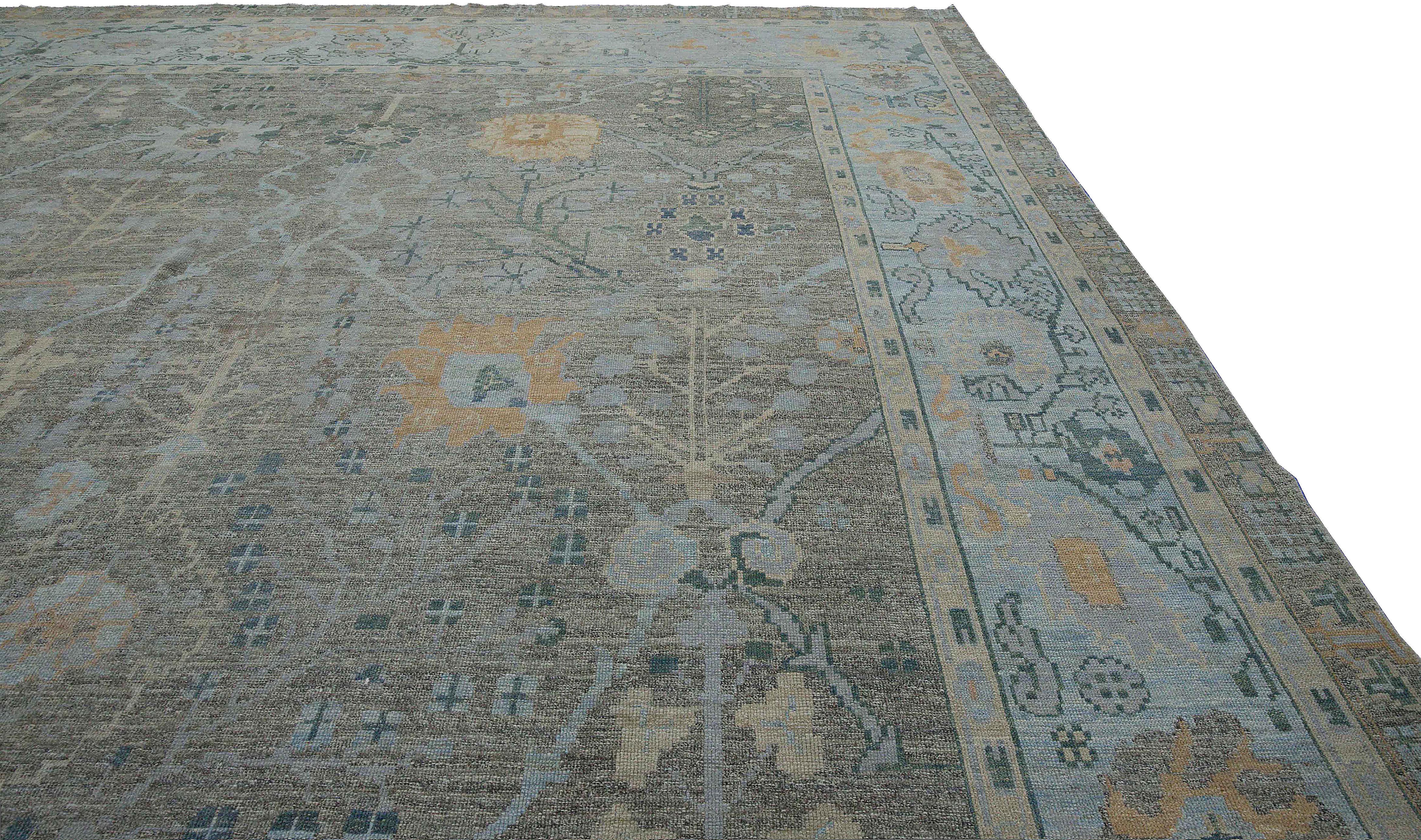 Thumbnail 4 for Turkey Oushak Tribal Rug 88380