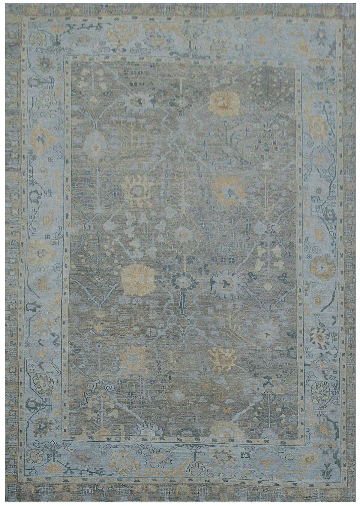 Thumbnail 12 for Turkey Oushak Tribal Rug 88380