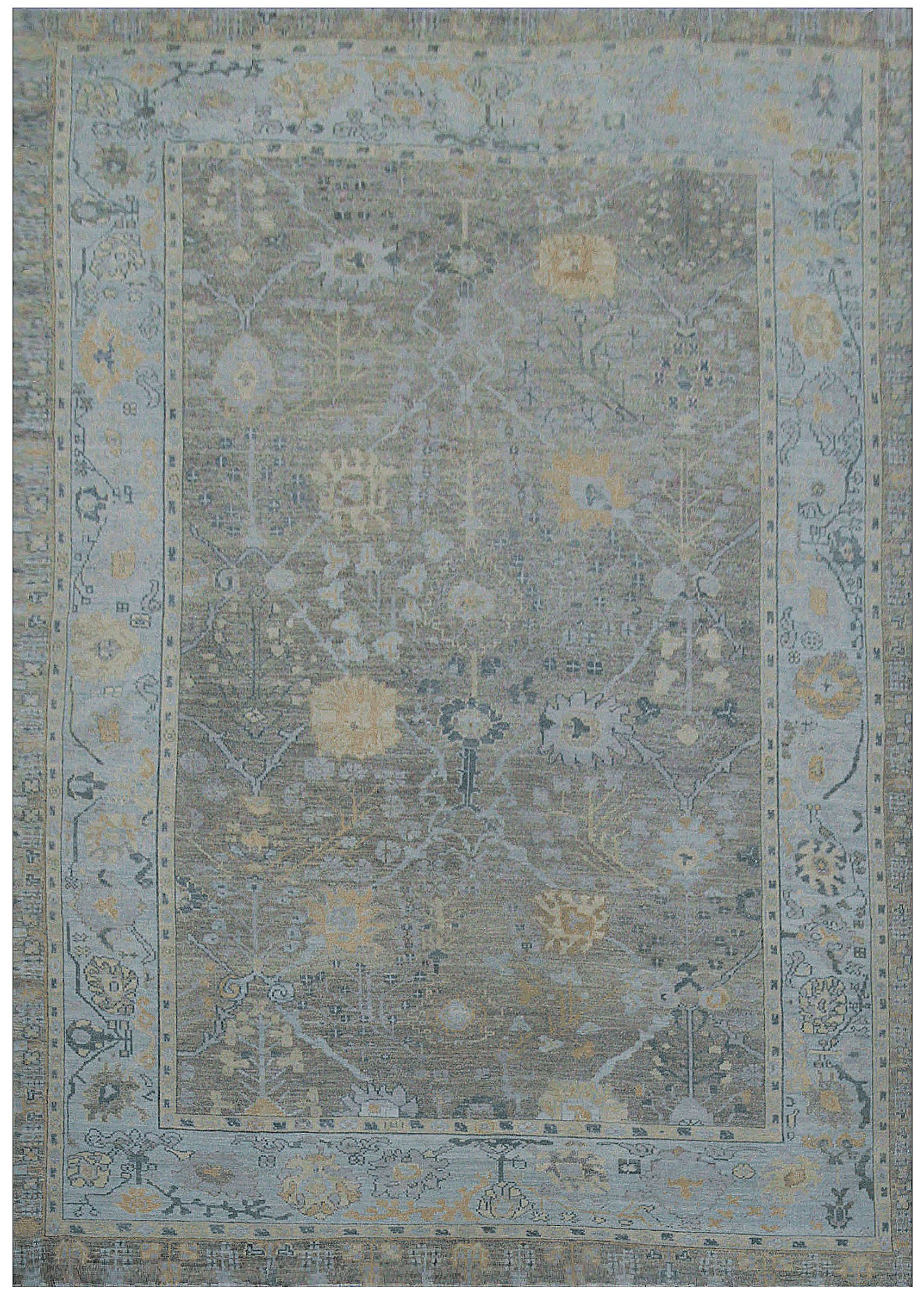 Thumbnail 9 for Turkey Oushak Tribal Rug 88380