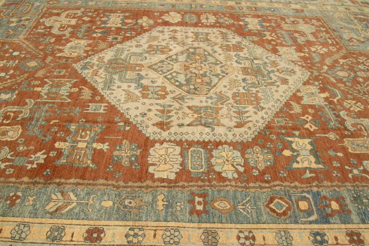Thumbnail 15 for Antique Turkey Oushak Tribal Rug 88369