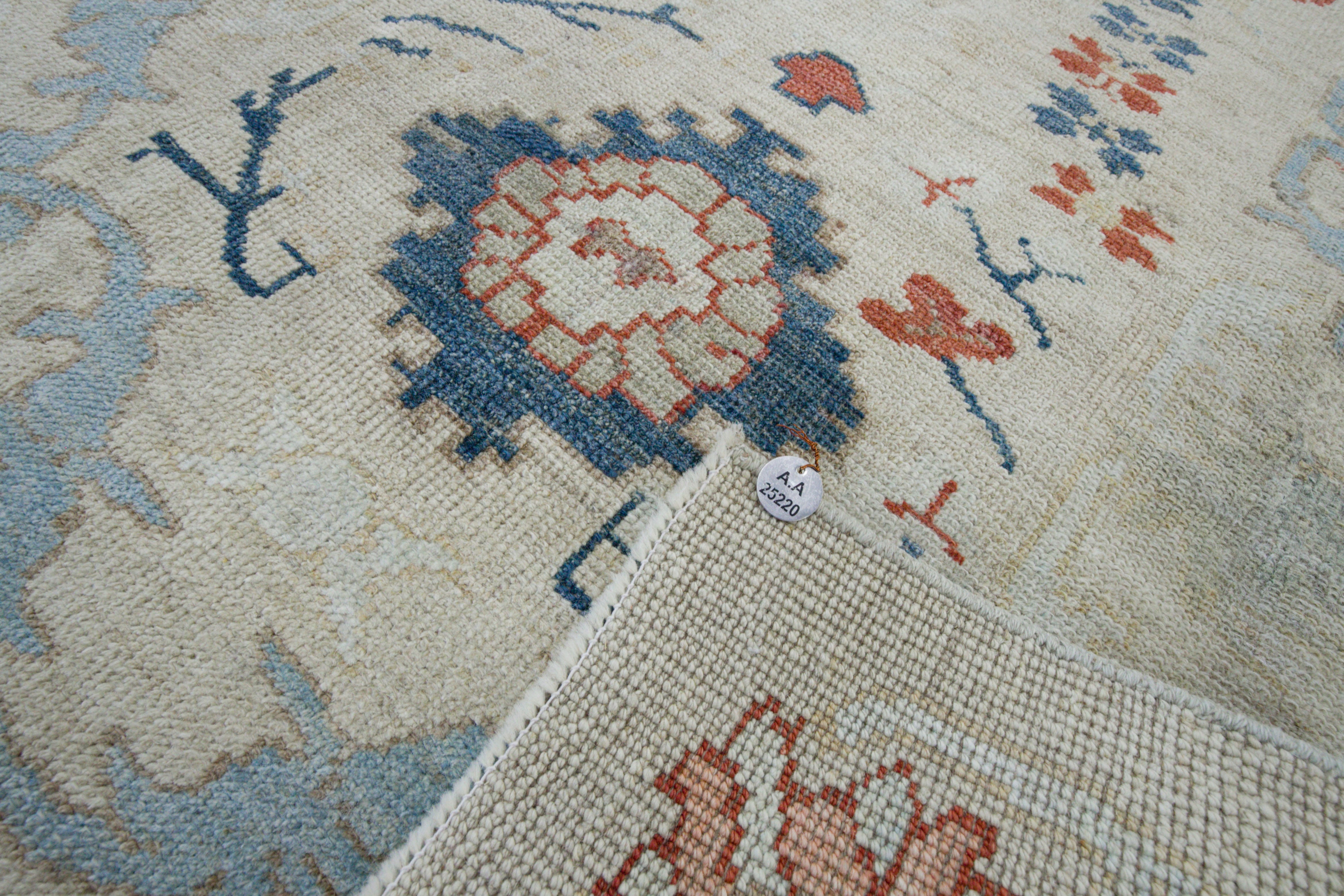 Thumbnail 7 for Turkey Oushak Tribal Rug 88360