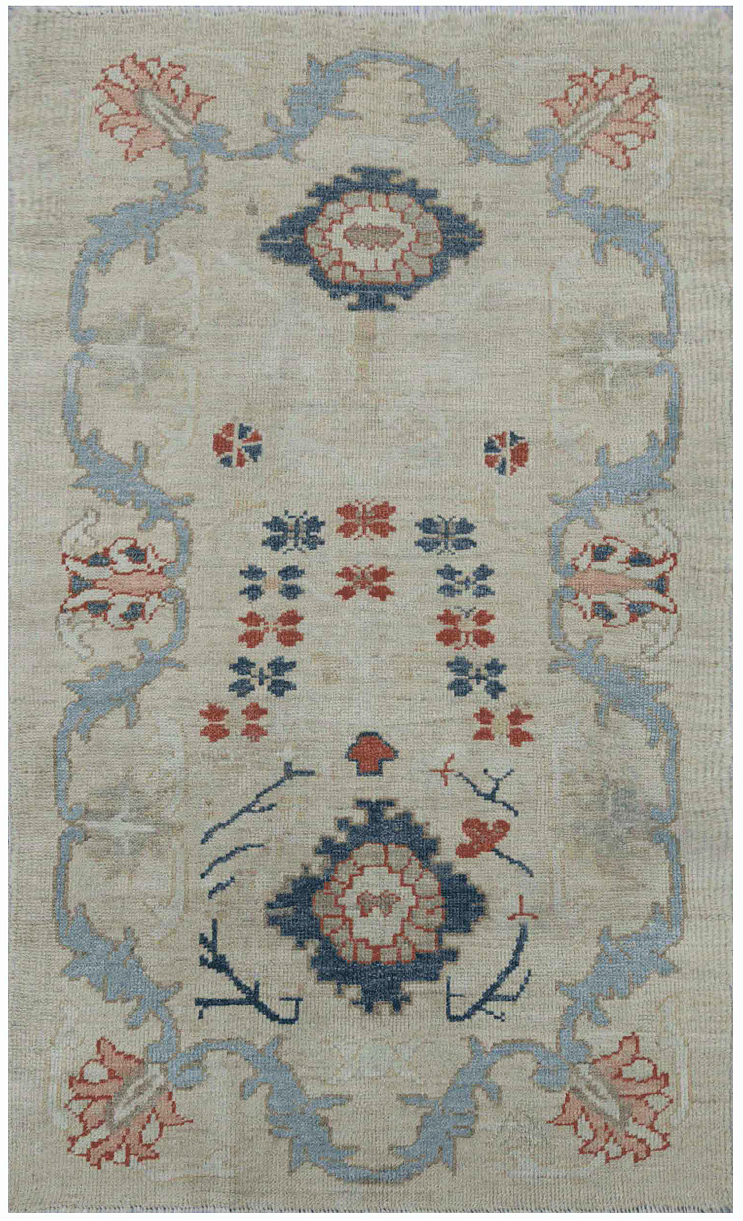 Thumbnail 4 for Turkey Oushak Tribal Rug 88360