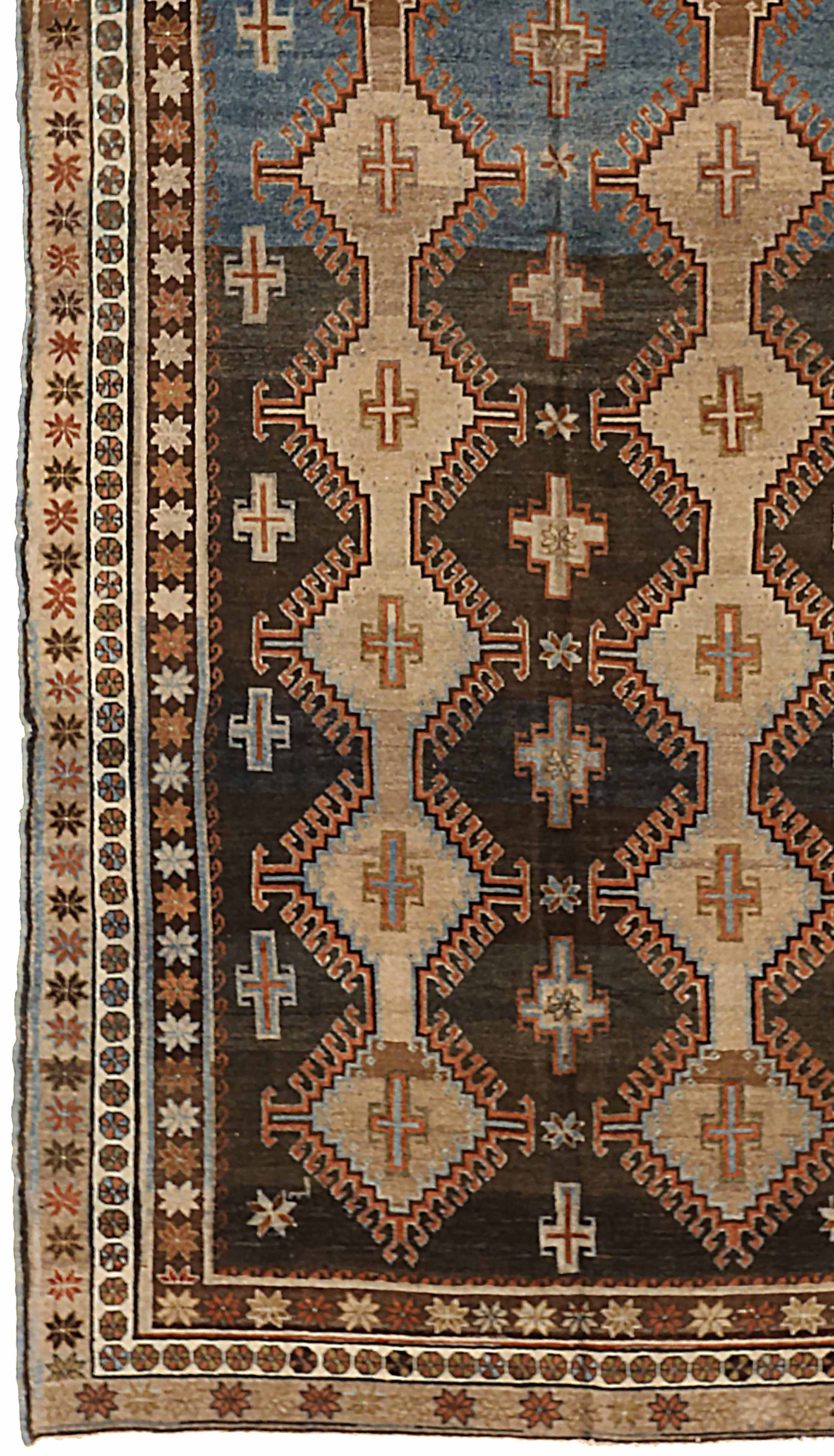 Thumbnail 4 for Antique Persian Varamin Transitional Rug 74004