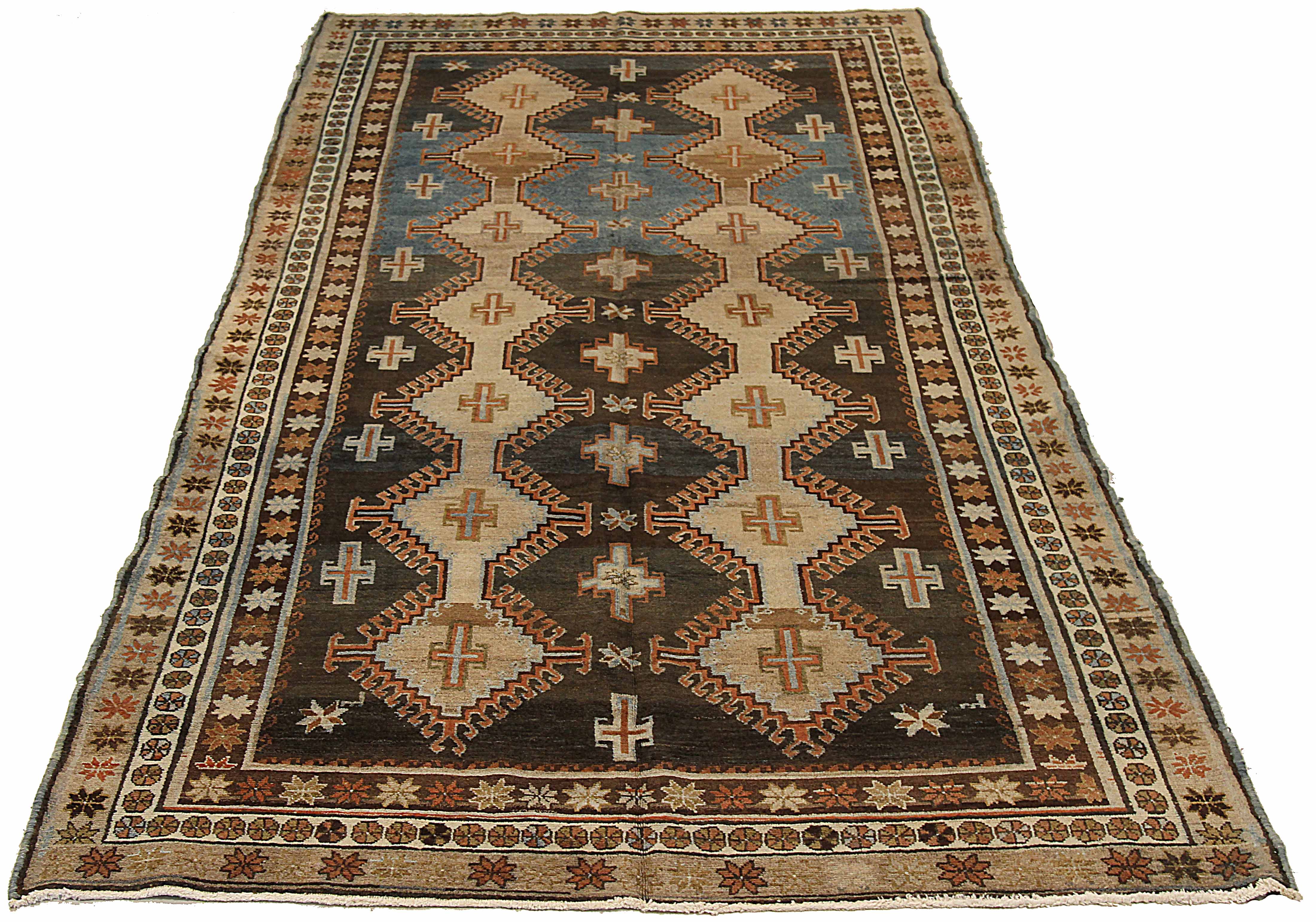 Thumbnail 3 for Antique Persian Varamin Transitional Rug 74004